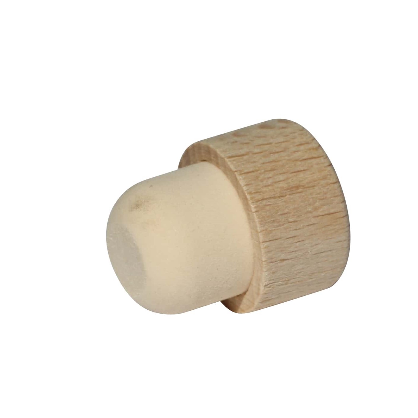 Korek s úchytem 16,5 mm, dřevo/plast, pro uzávěr: korek Korek s úchytem 16,5 mm, dřevo/plast, pro uzávěr: korek