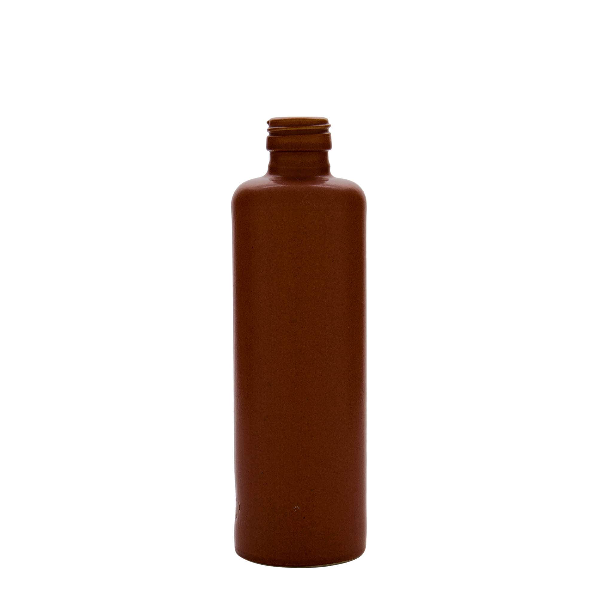 350 ml keramický džbán, kamenina, červeno-hnědý, hrdlo: PP 31,5