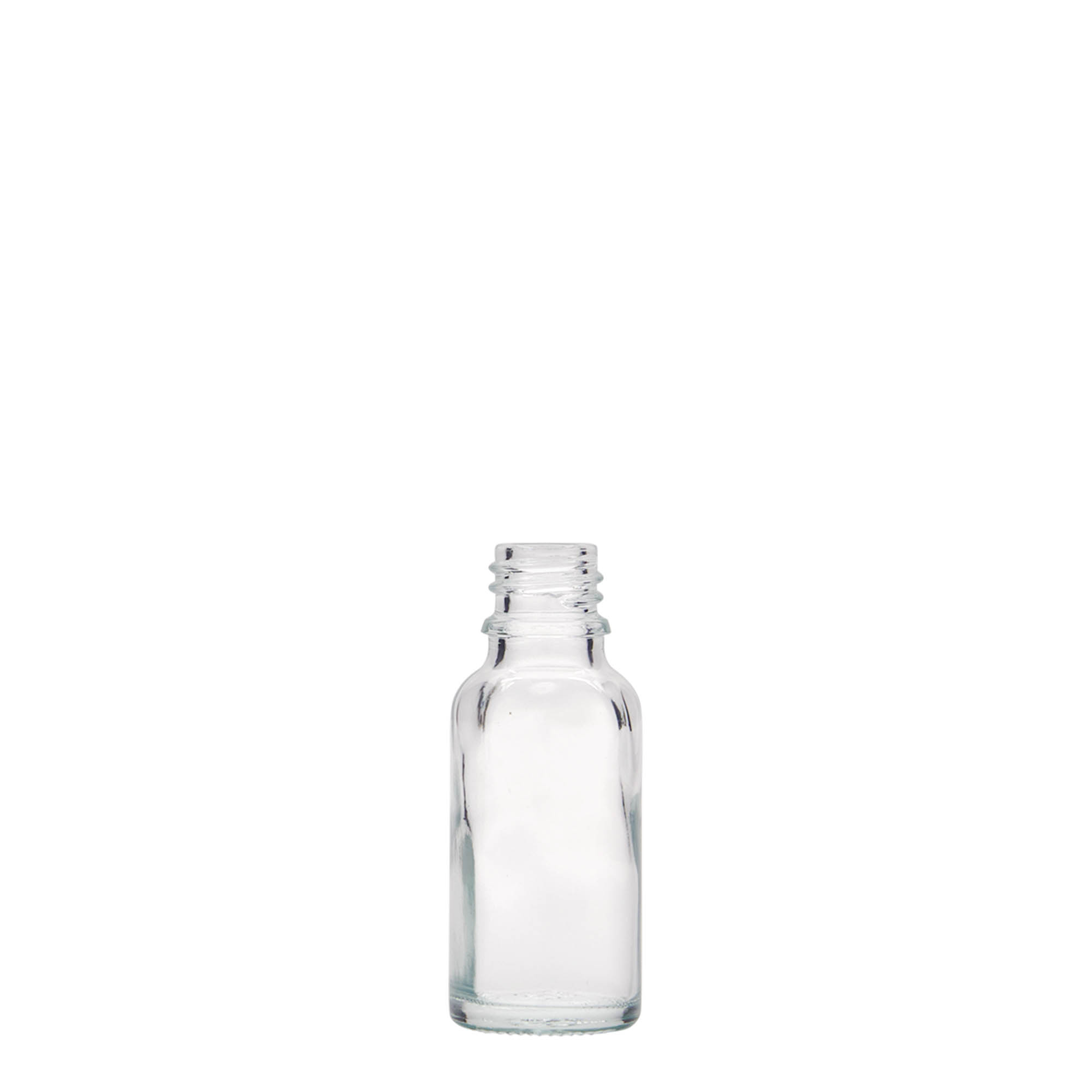 20 ml lékárenská lahvička, sklo, hrdlo: DIN 18 20 ml lékárenská lahvička, sklo, hrdlo: DIN 18
