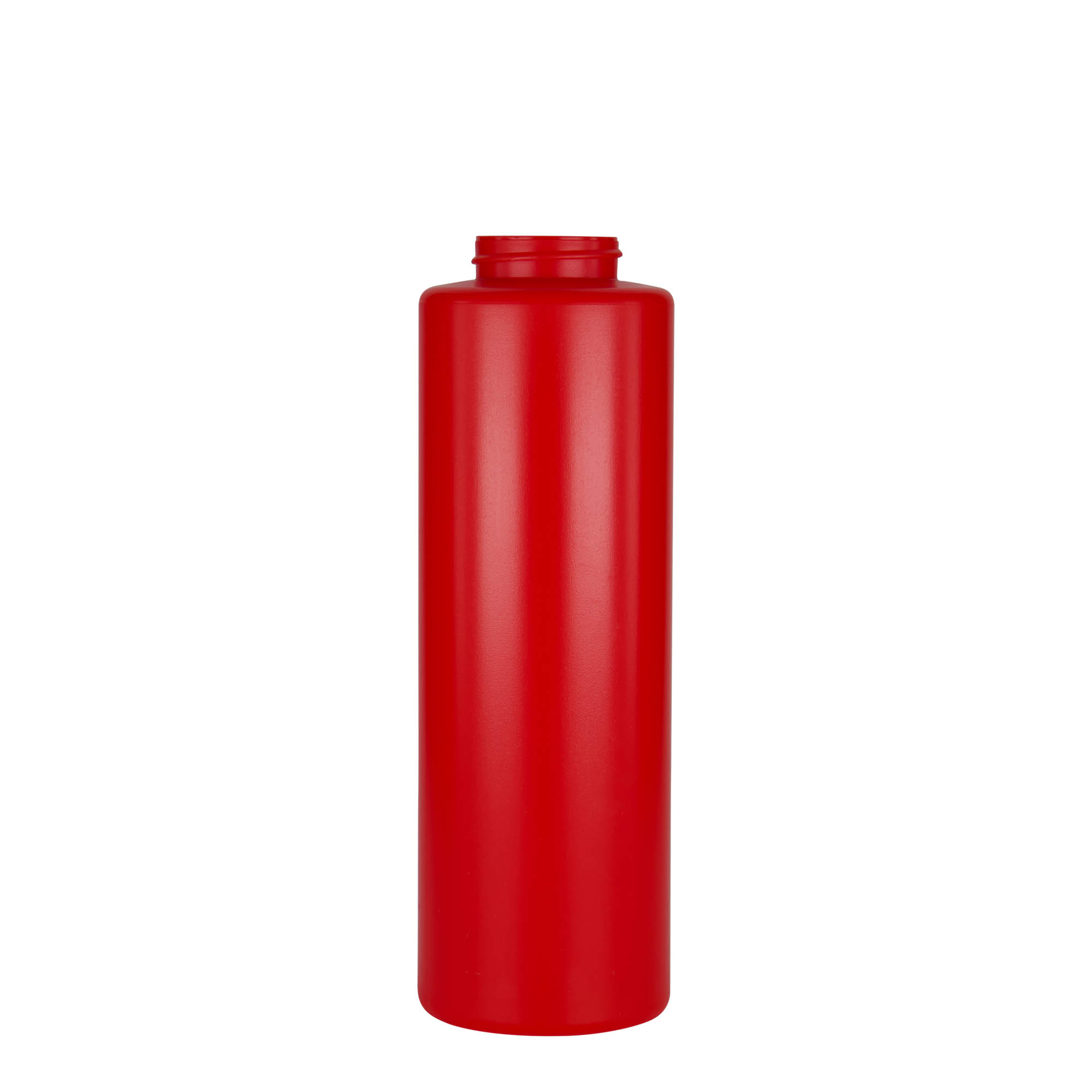 500 ml lahvička na omáčku, LDPE plast, červená, hrdlo: 38/400