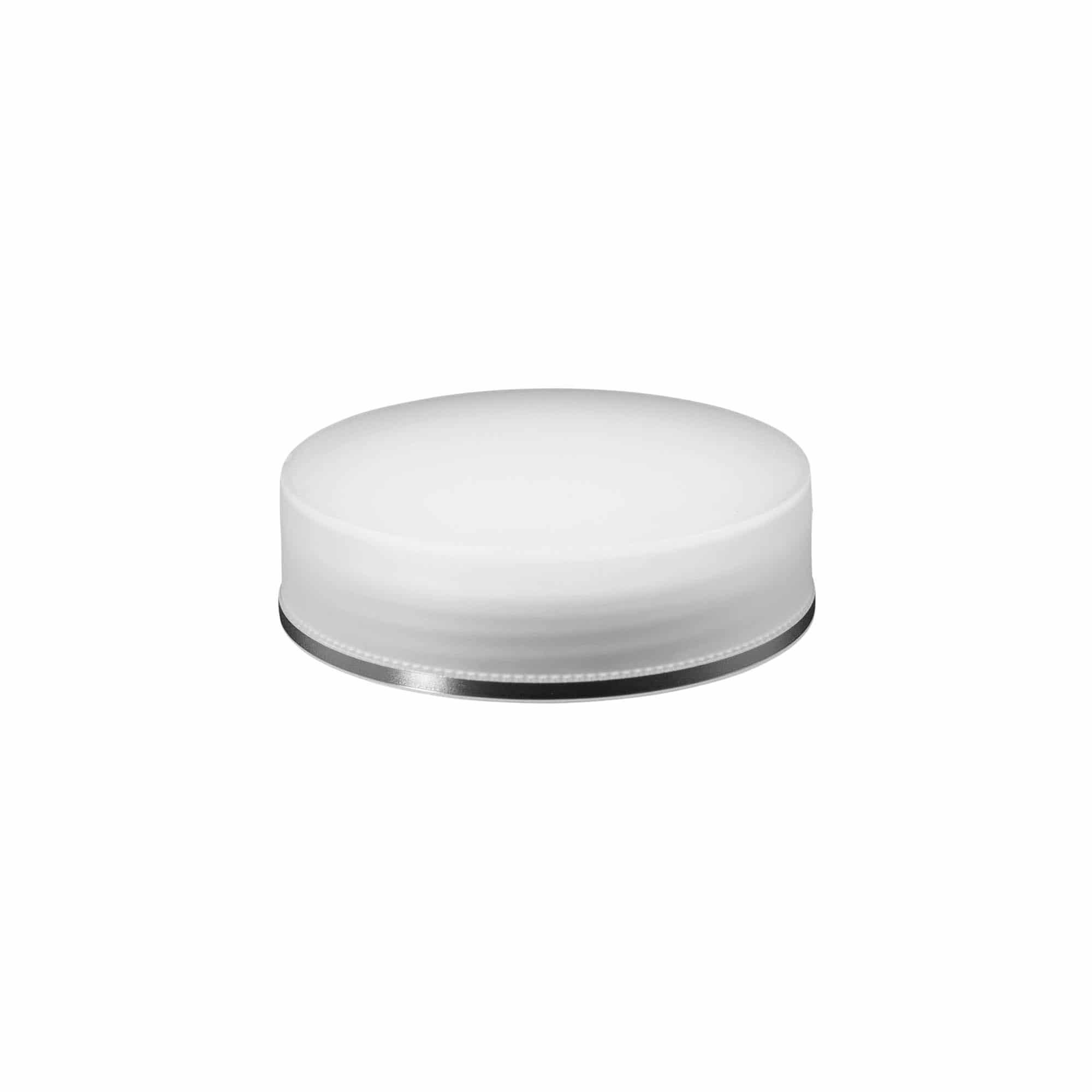 Šroubovací uzávěr 'Clear/Platin Edition', plast PP, bílý, pro ústí: 70/2P