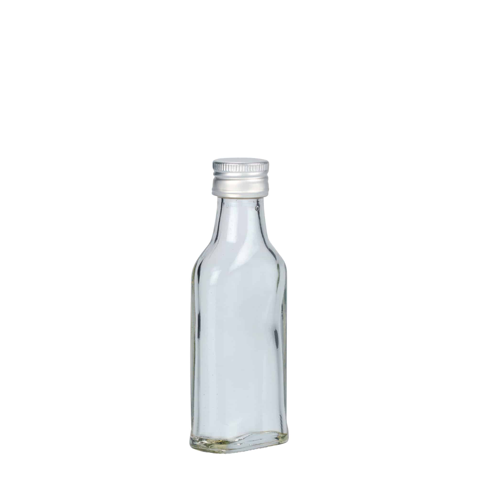 Kapesní lahev 40 ml, hranatá, ústí: PP 22