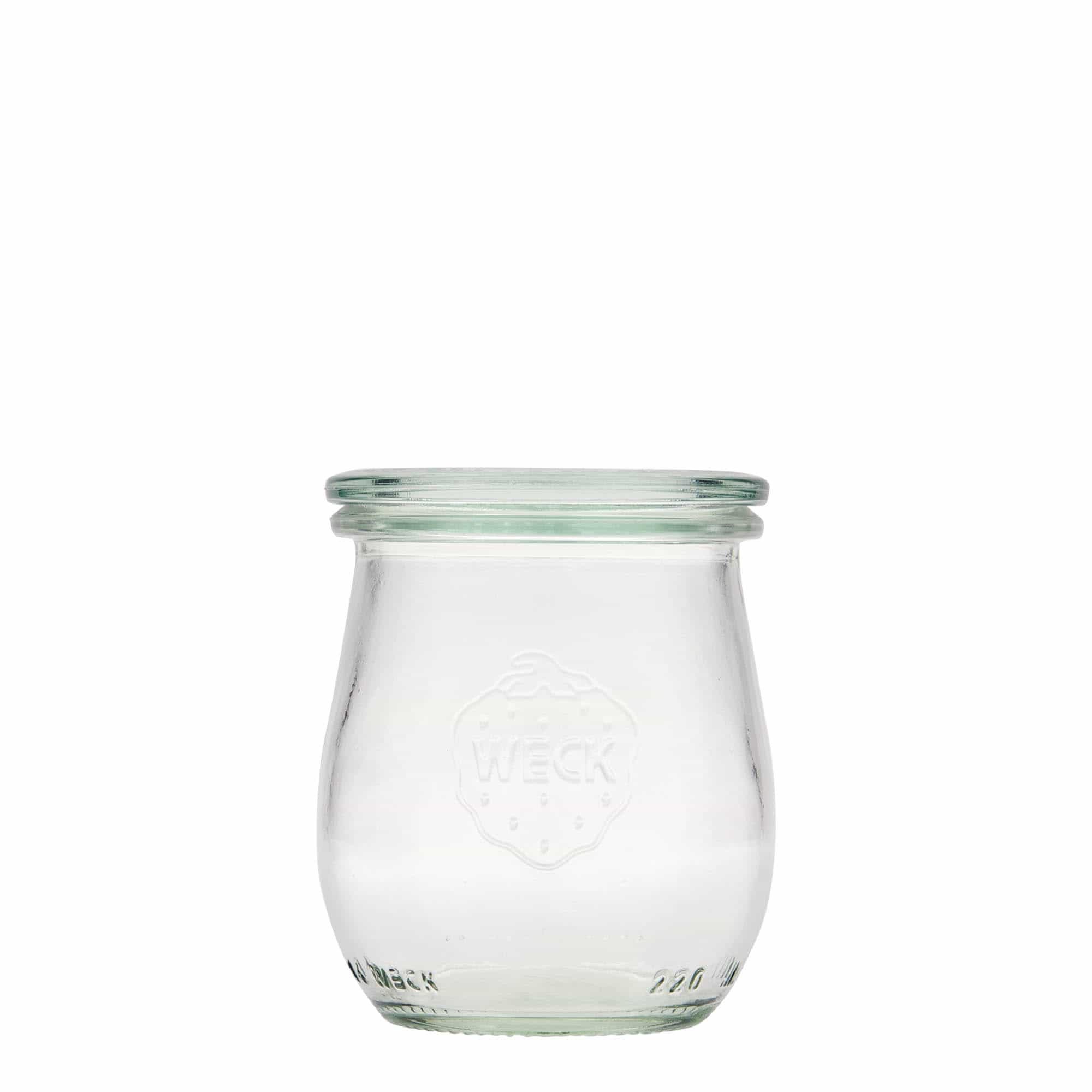 Sklenice WECK tulipánový tvar 220 ml, uzávěr: kulatý okraj