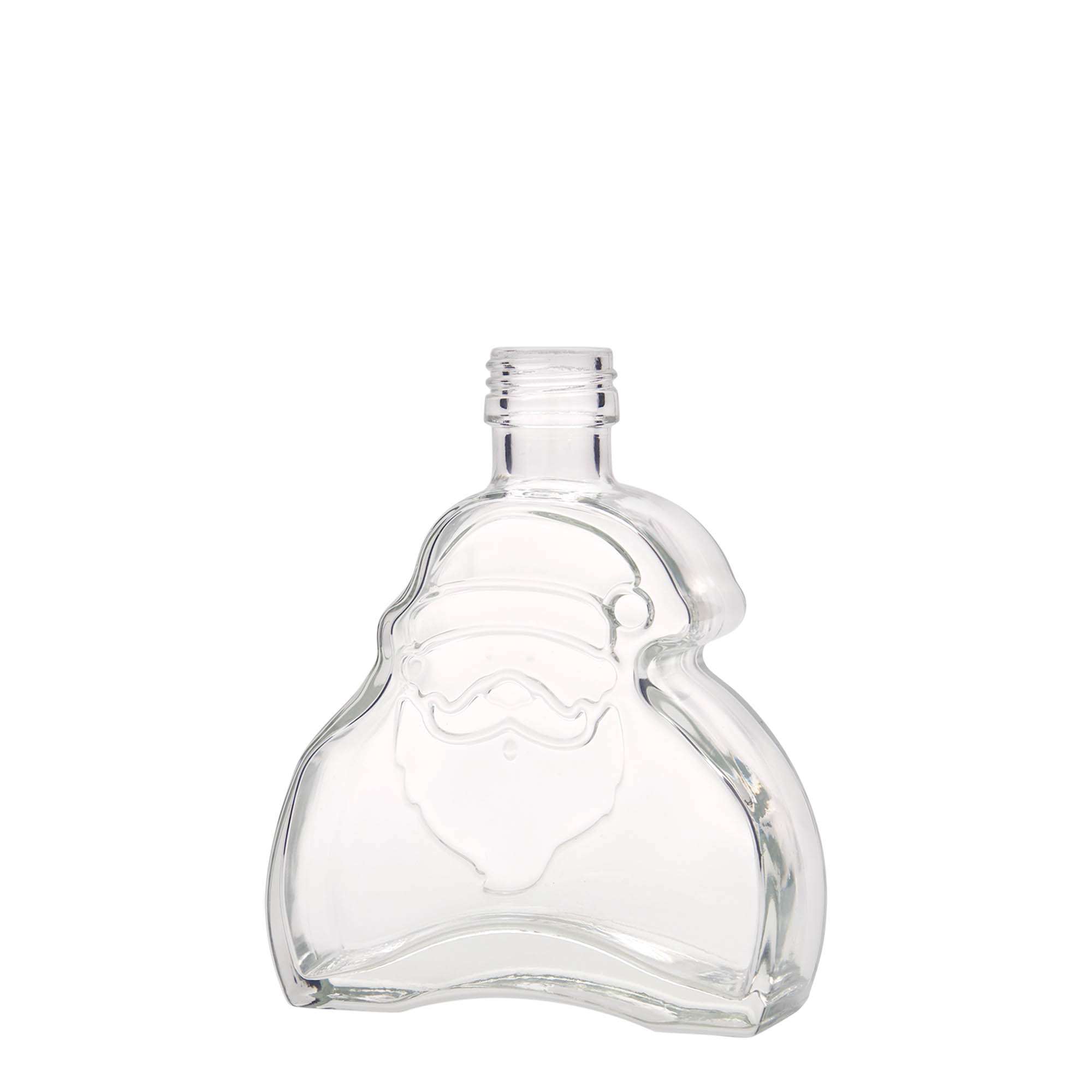200 ml skleněná láhev 'Santa Claus', hrdlo: PP 28