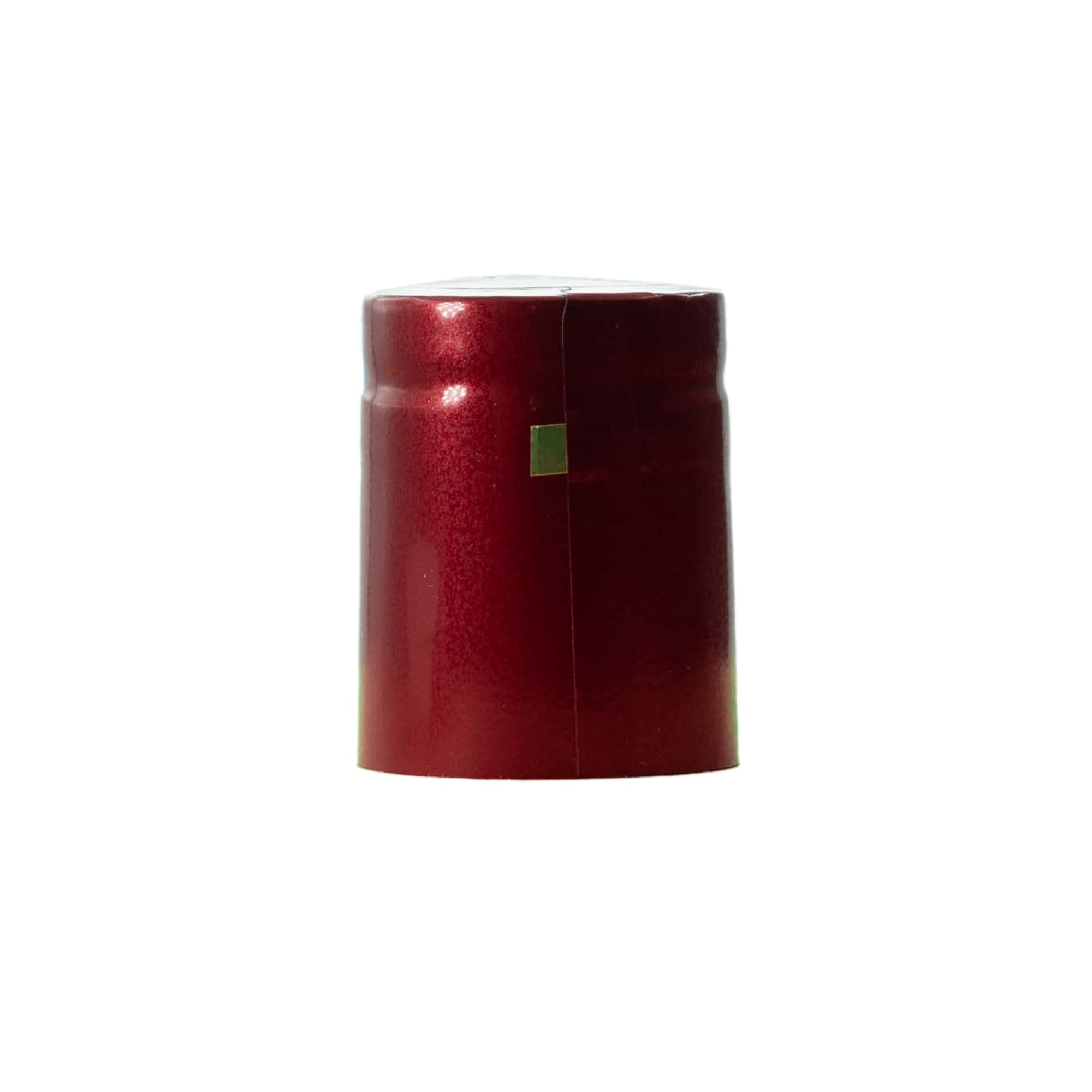 Smršťovací kapsle 32x41, plast PVC, vínově červená