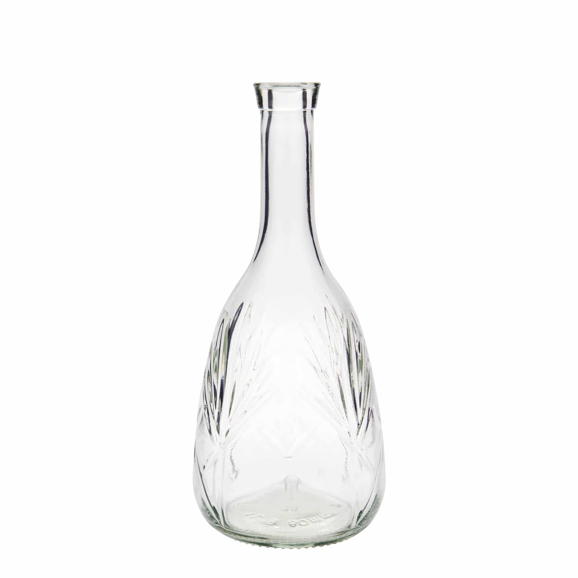 Skleněná lahev 1000 ml 'Reliefa', uzávěr: korek Skleněná lahev 1000 ml 'Reliefa', uzávěr: korek