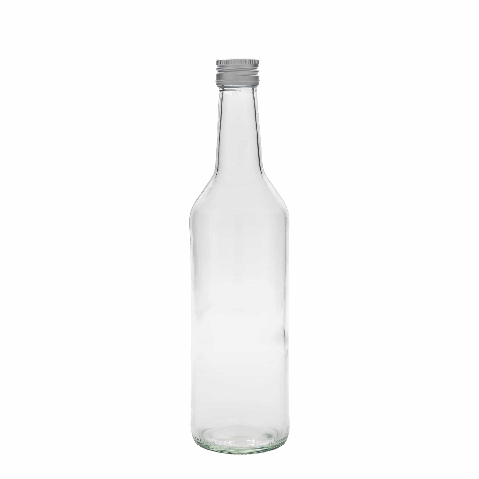 Skleněná lahev 500 ml rovné hrdlo, uzávěr: PP 28