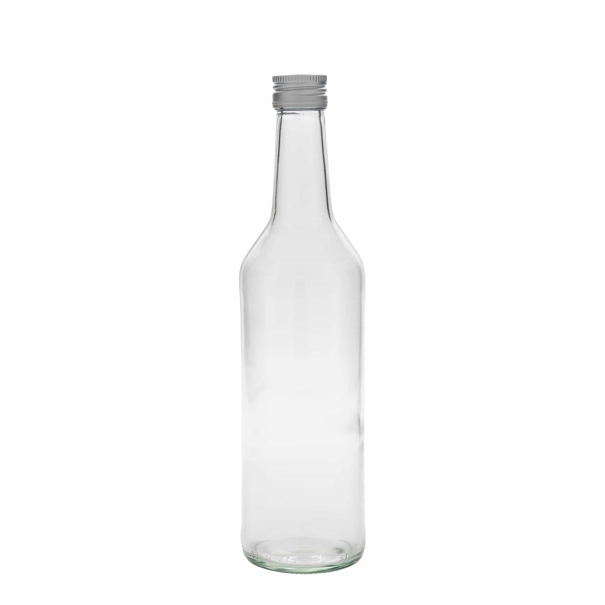500 ml skleněná láhev s rovný hrdlem, hrdlo: PP 28