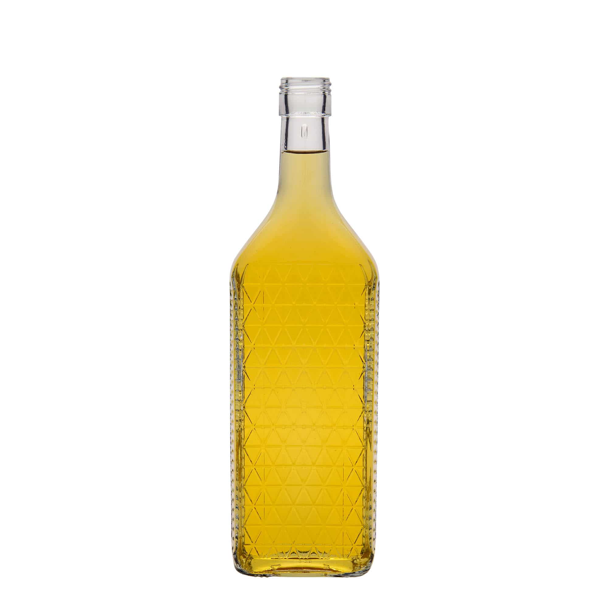 Skleněná lahev 700 ml 'Caruso', hranatá, uzávěr: PP 31,5