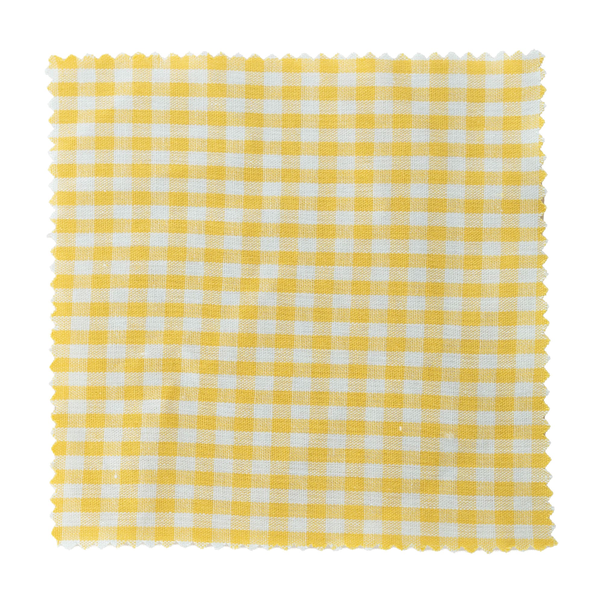 Látkový ubrousek károvaný 15x15, čtvercový, textil, žlutý, uzávěr: TO58-TO82