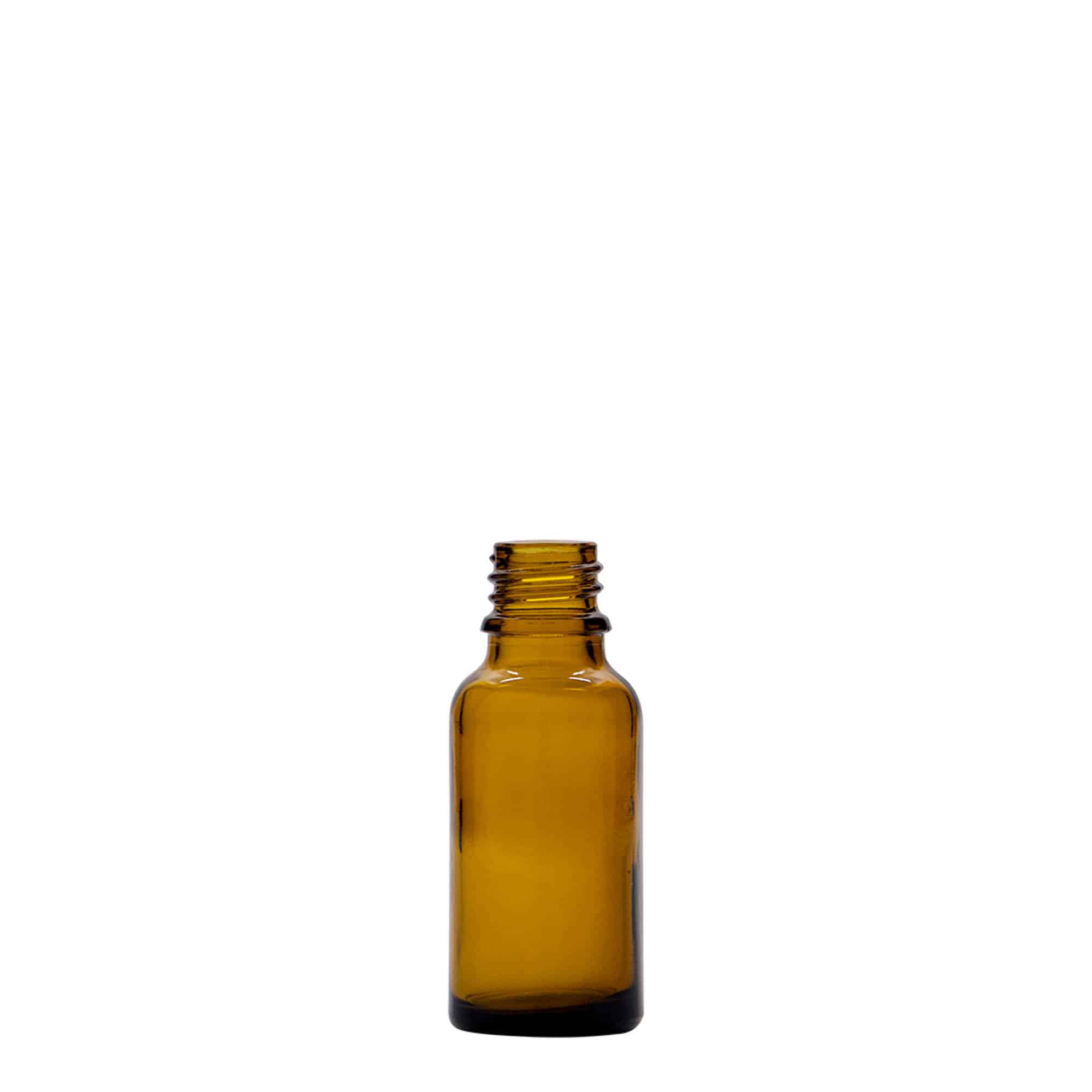 Lékovka 20 ml, sklo, hnědá, ústí: DIN 18 Lékovka 20 ml, sklo, hnědá, ústí: DIN 18