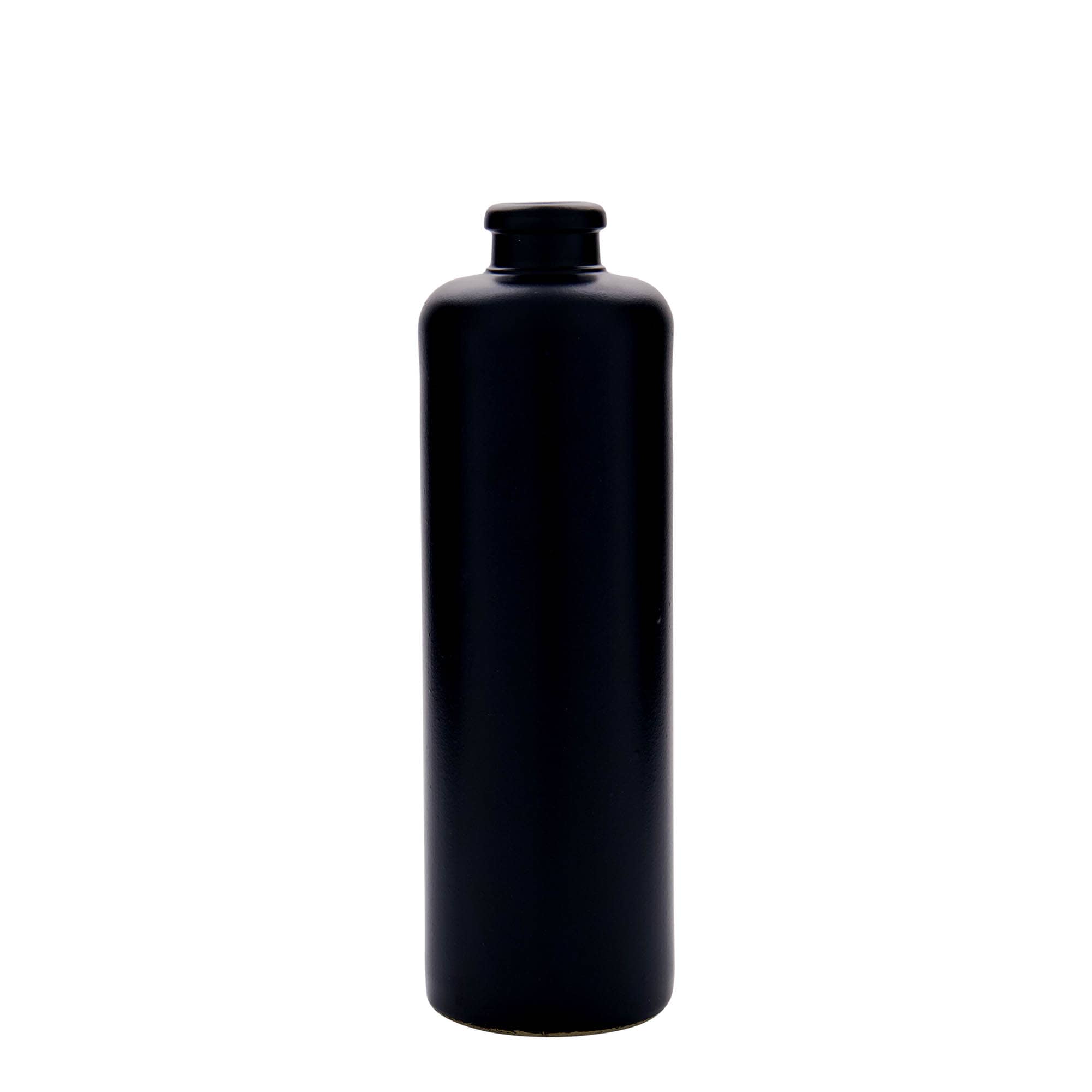 500 ml džbán, kamenina, černý, hrdlo: korek