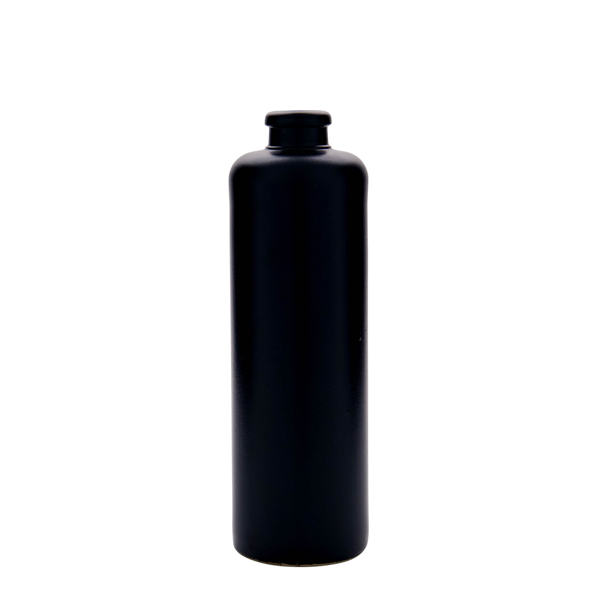500 ml džbán, kamenina, černý, hrdlo: korek