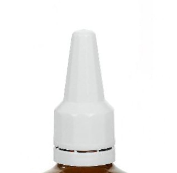 Uzávěr na závit s aplikátorem, plast PE, bílý, pro hrdlo: DIN 18 Uzávěr na závit s aplikátorem, plast PE, bílý, pro hrdlo: DIN 18