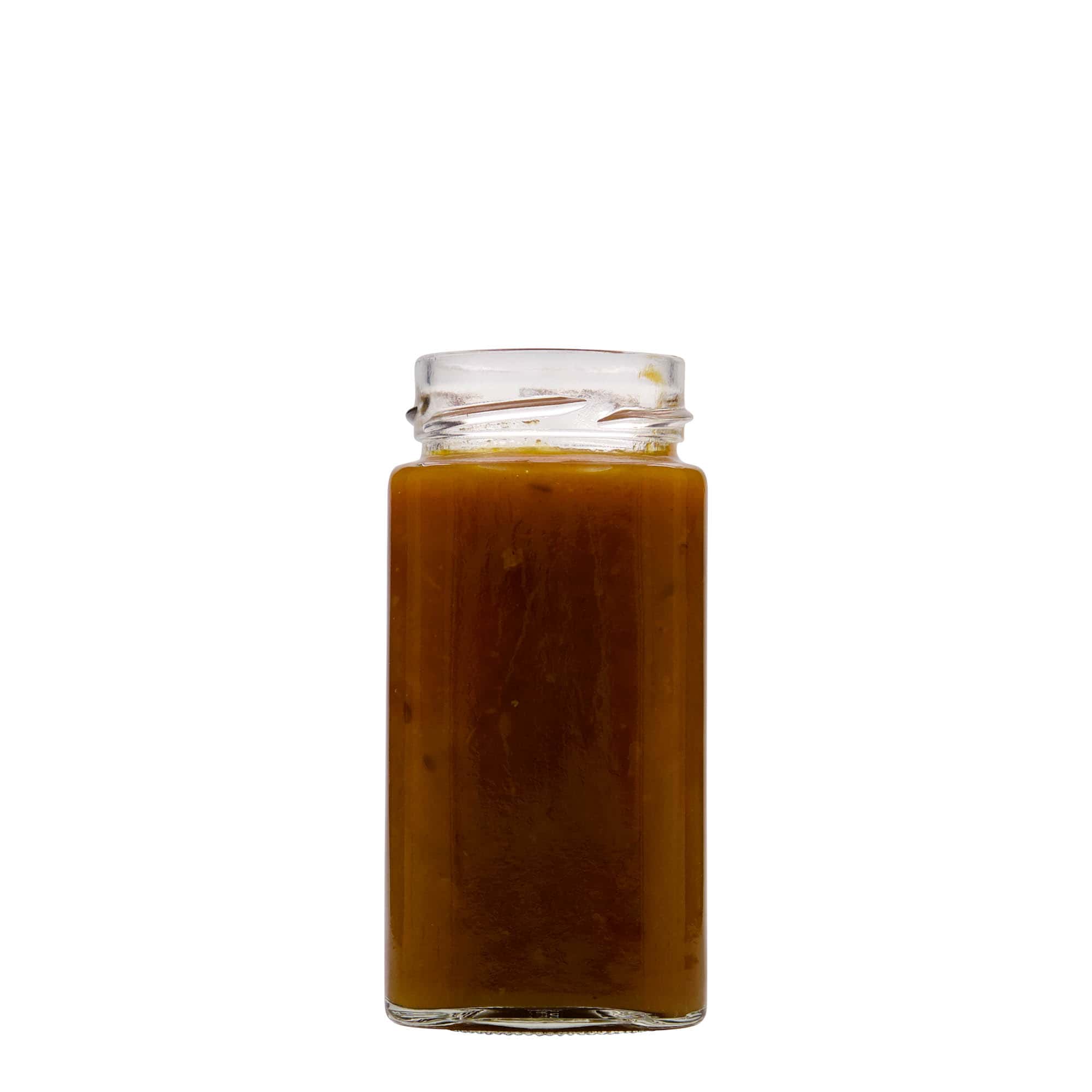 314 ml čtvercová sklenice 'Funny', hrdlo: Deep-Twist-Off (DTO 58) 314 ml čtvercová sklenice 'Funny', hrdlo: Deep-Twist-Off (DTO 58)