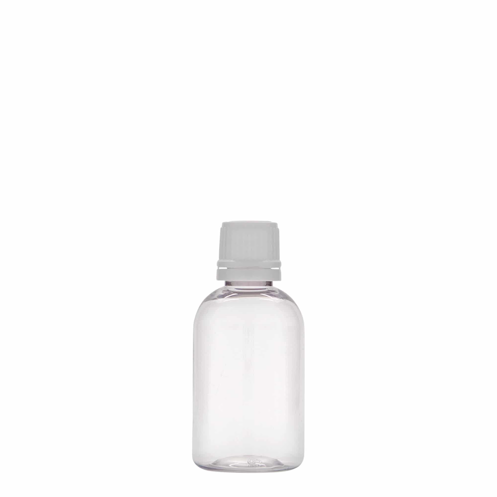 50 ml PET-lékovka „Easy Living“, plast, hrdlo: DIN 18