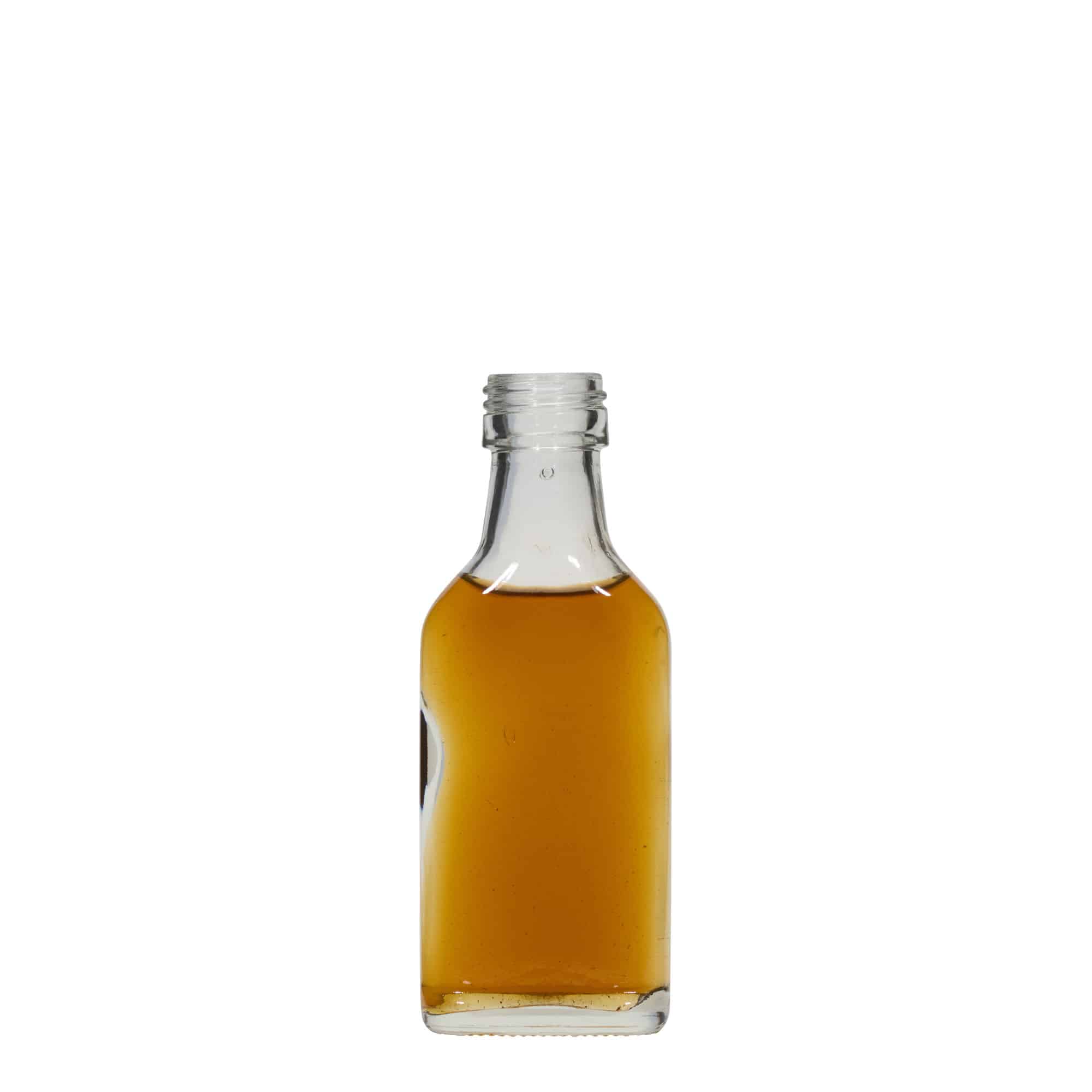 40 ml kapesní lahvička, obdélníková, hrdlo: PP 22