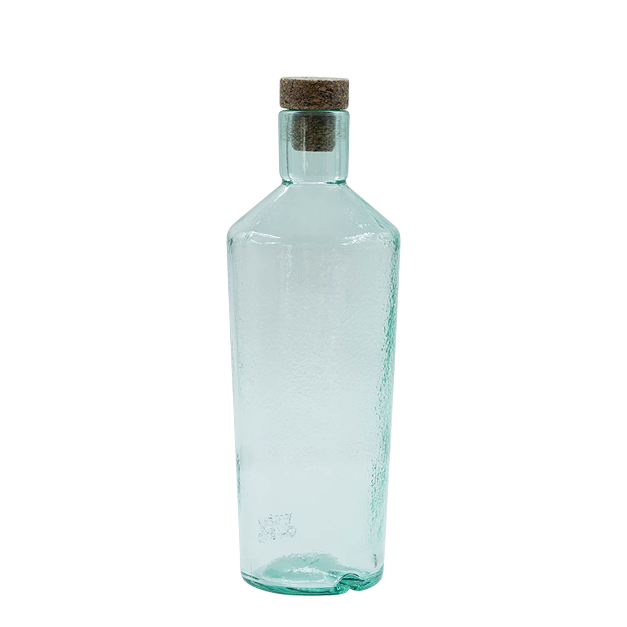 700 ml divoce vyráběná skleněná láhev 'Primal', hrdlo: korek