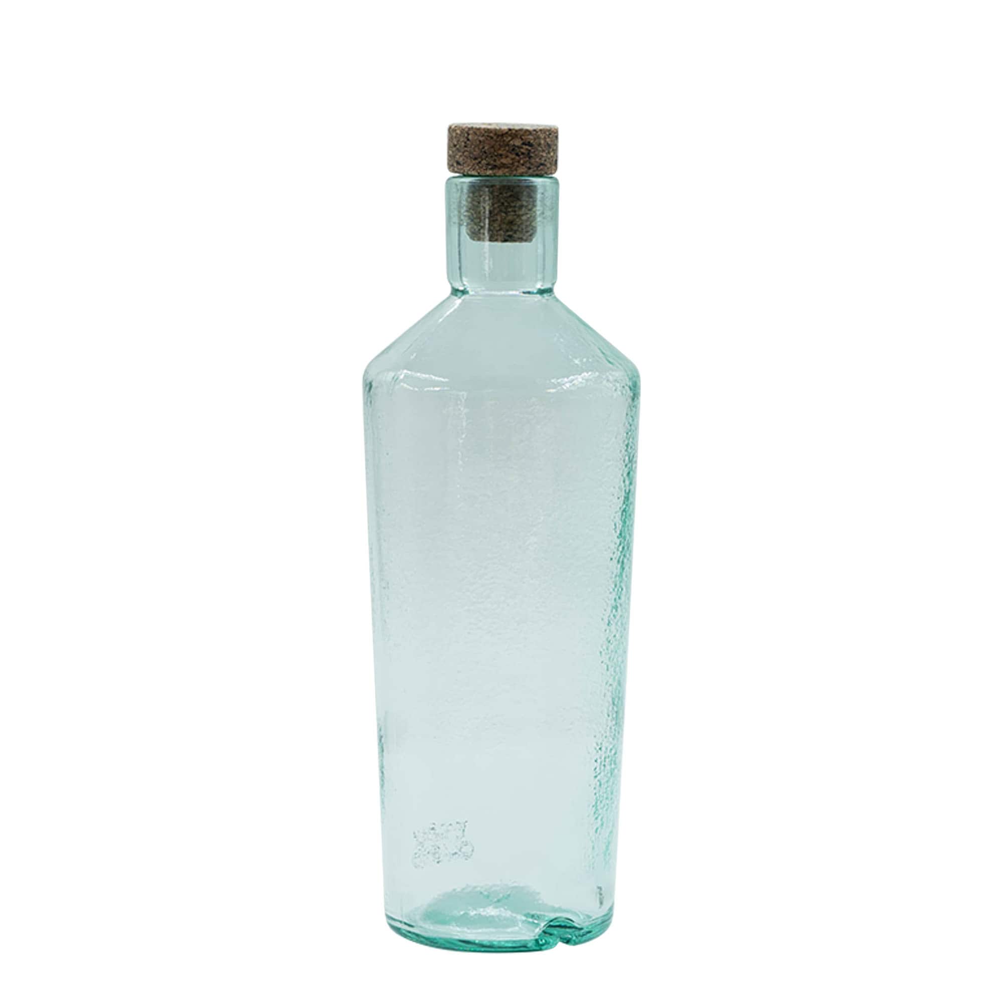 700 ml divoce vyráběná skleněná láhev 'Primal', hrdlo: korek