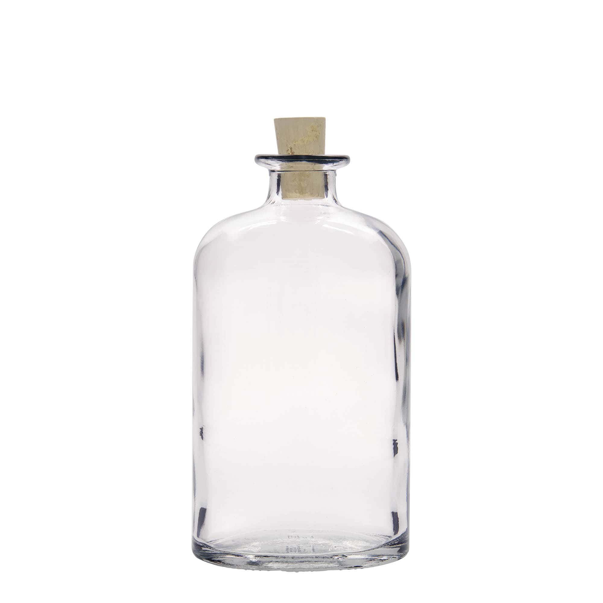 500 ml skleněná láhev 'Dundee', oválná, hrdlo: korek