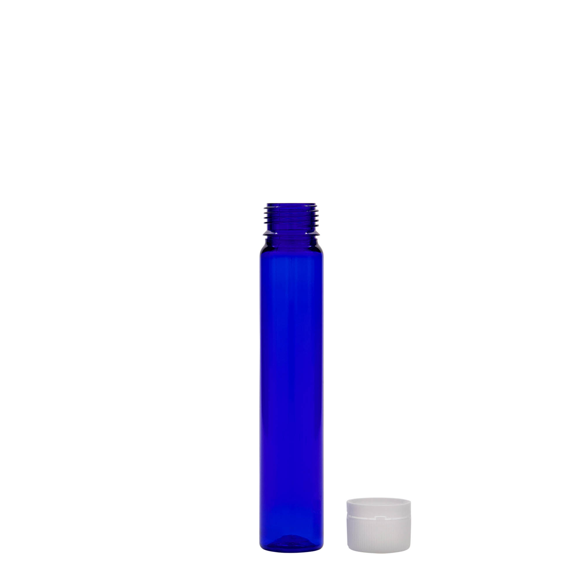 25 ml PET-ampulka, plast, královská modř, hrdlo: šroubovací uzávěr 25 ml PET-ampulka, plast, královská modř, hrdlo: šroubovací uzávěr