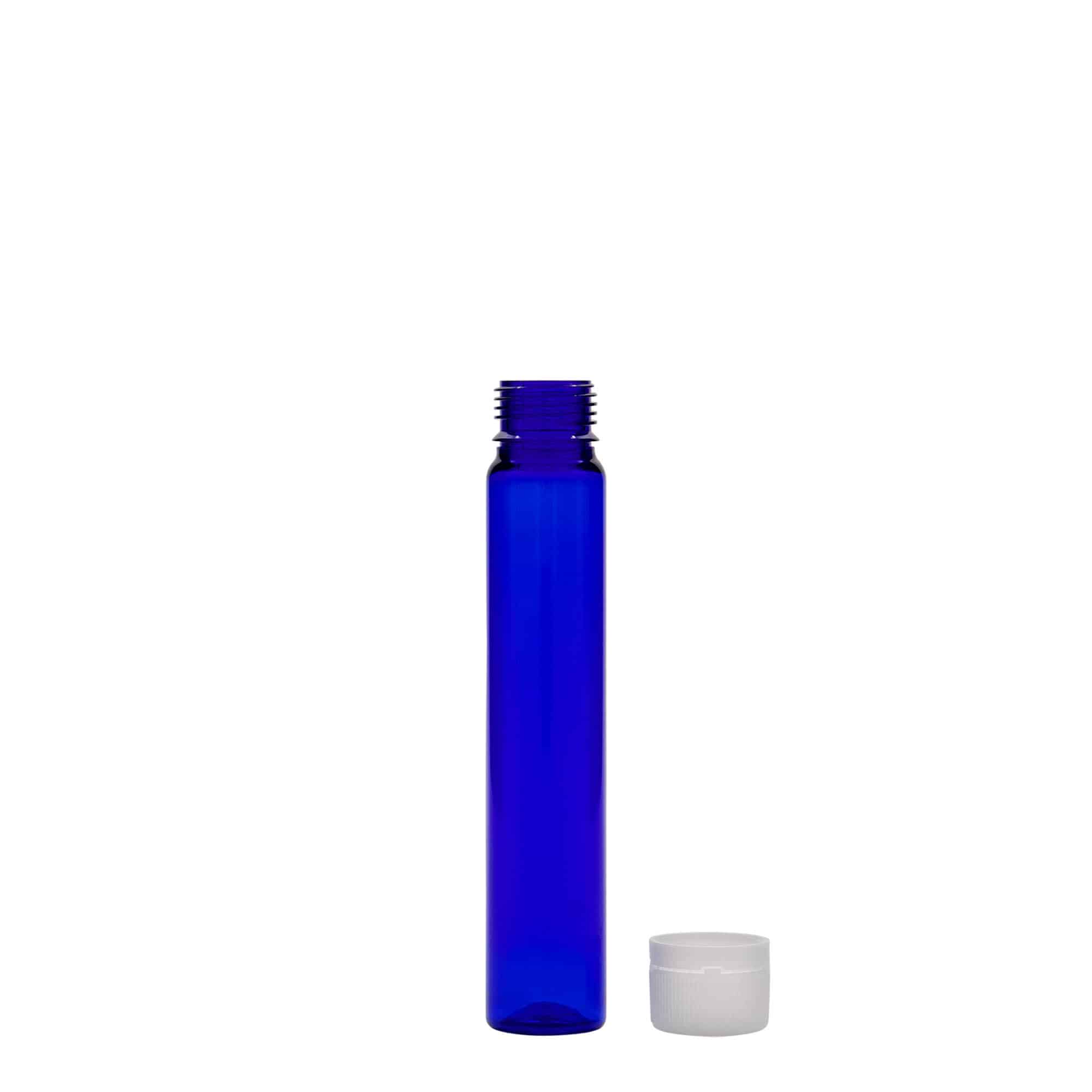 25 ml PET-ampulka, plast, královská modř, hrdlo: šroubovací uzávěr