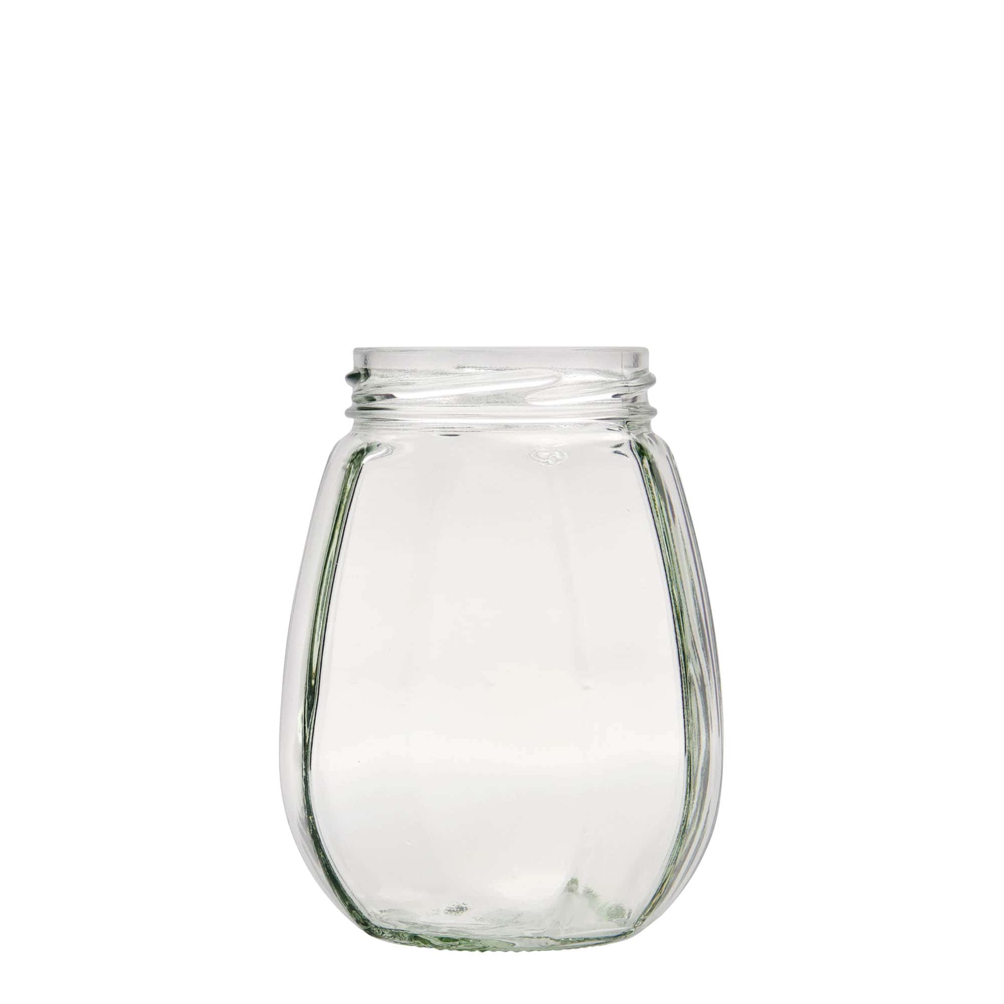 385 ml šestihranná sklenice na šperky, hrdlo: Twist-Off (TO 63)