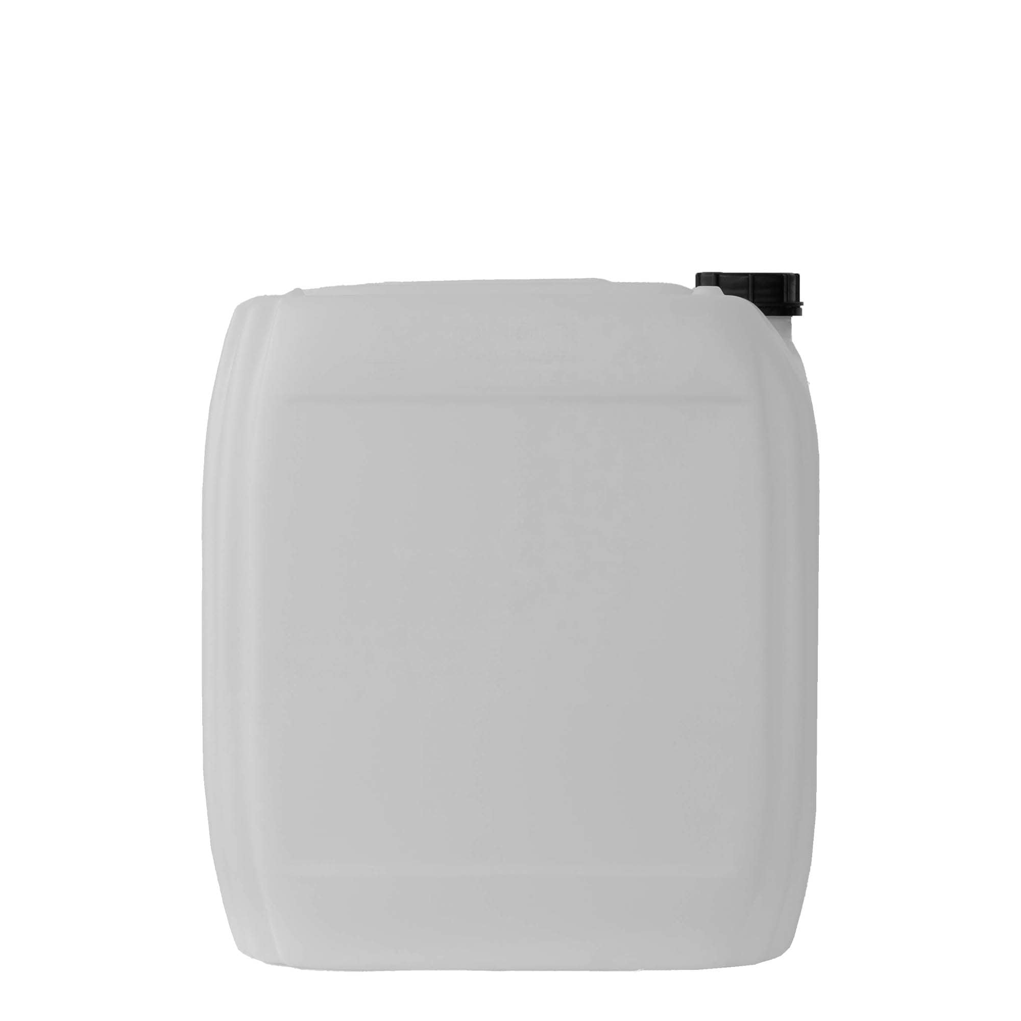 Kanystr 30 l, hranatý, plast HDPE, přírodní, uzávěr: ND 60 Kanystr 30 l, hranatý, plast HDPE, přírodní, uzávěr: ND 60