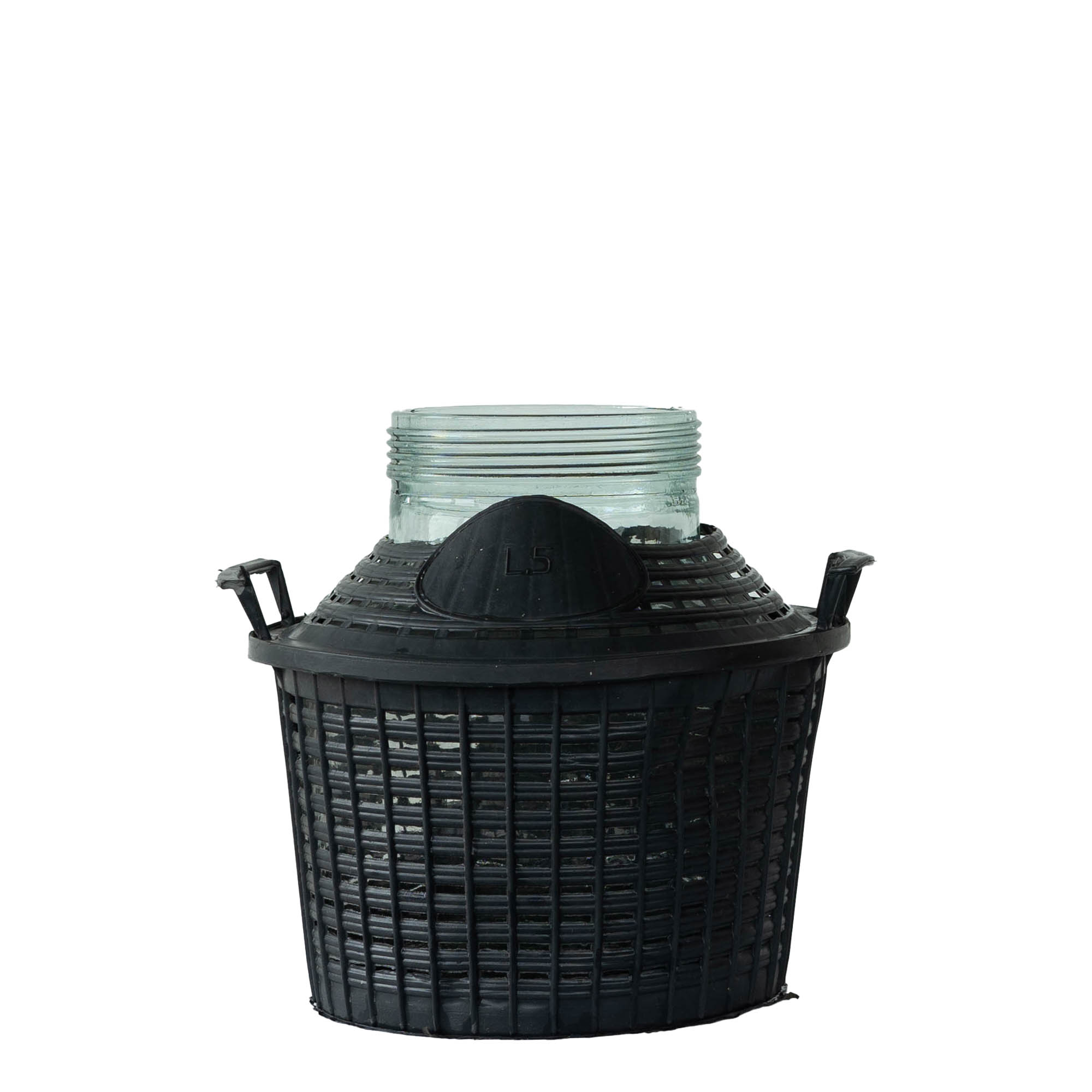 5 l balónová láhev široký hrdlo, sklo, hrdlo: šroubovací uzávěr