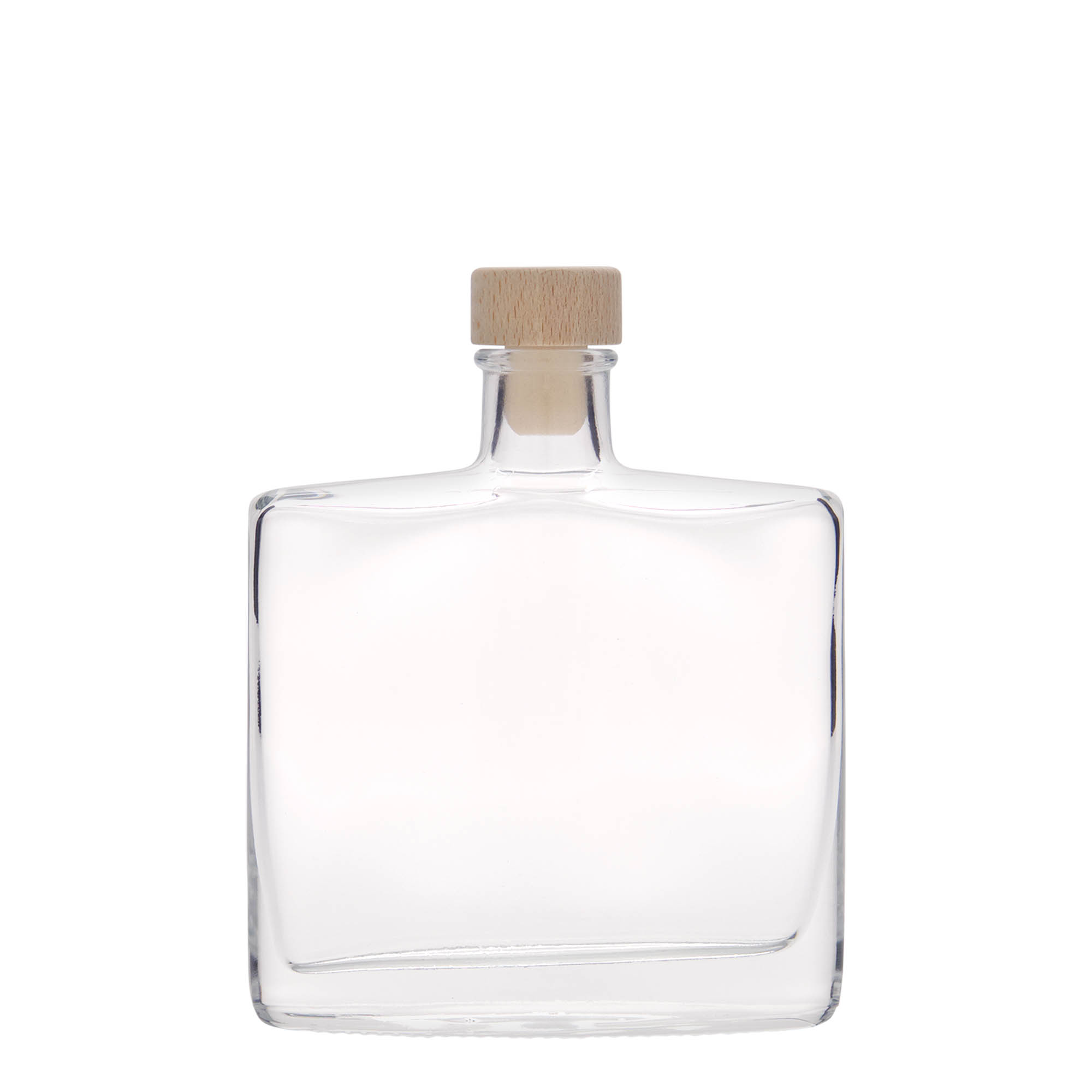 200 ml skleněná láhev 'Zorbas', oválná, hrdlo: korek