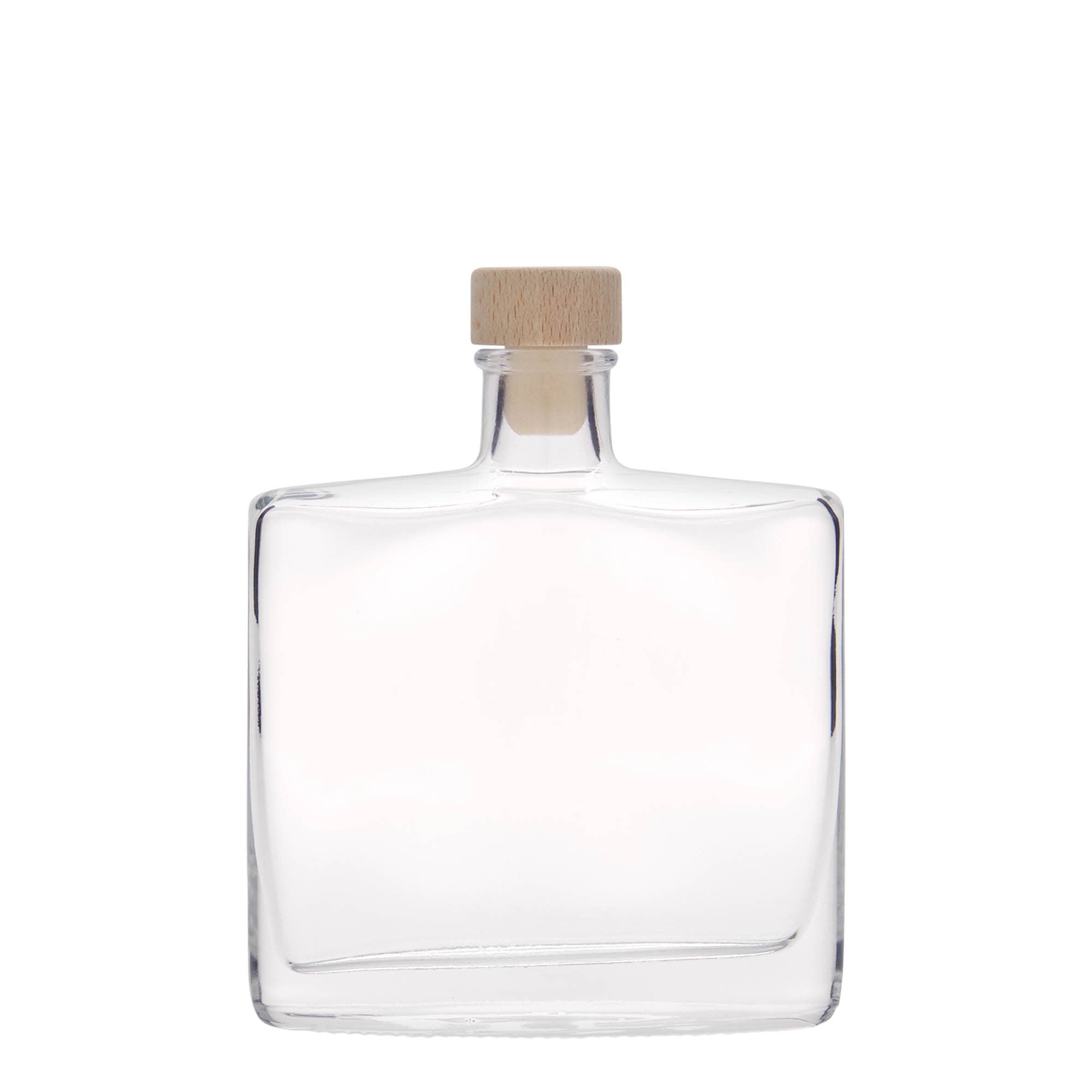 200 ml skleněná láhev 'Zorbas', oválná, hrdlo: korek