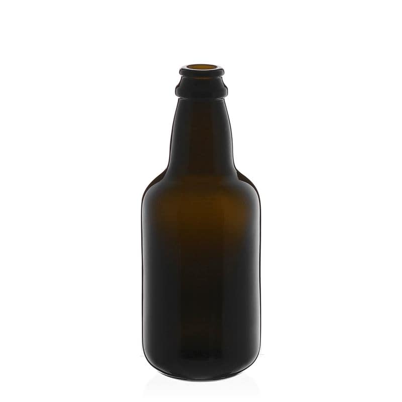 Pivní lahev 330 ml 'Era', sklo, starožitná zelená, ústí: korunkový uzávěr