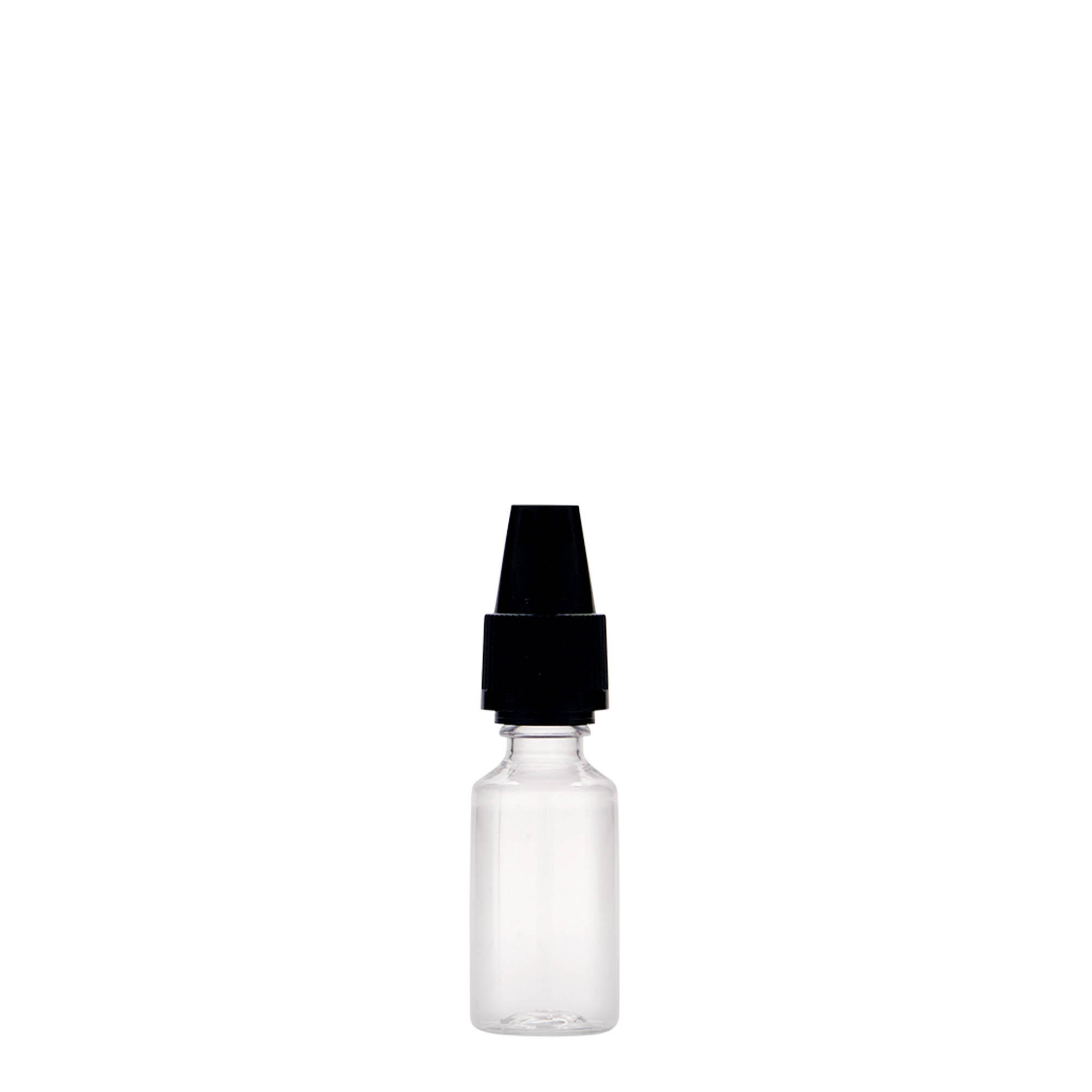 10 ml PET láhev „E-Liquid“ s pojistkou kvality a proti dětem, plast, hrdlo: šroubovací uzávěr