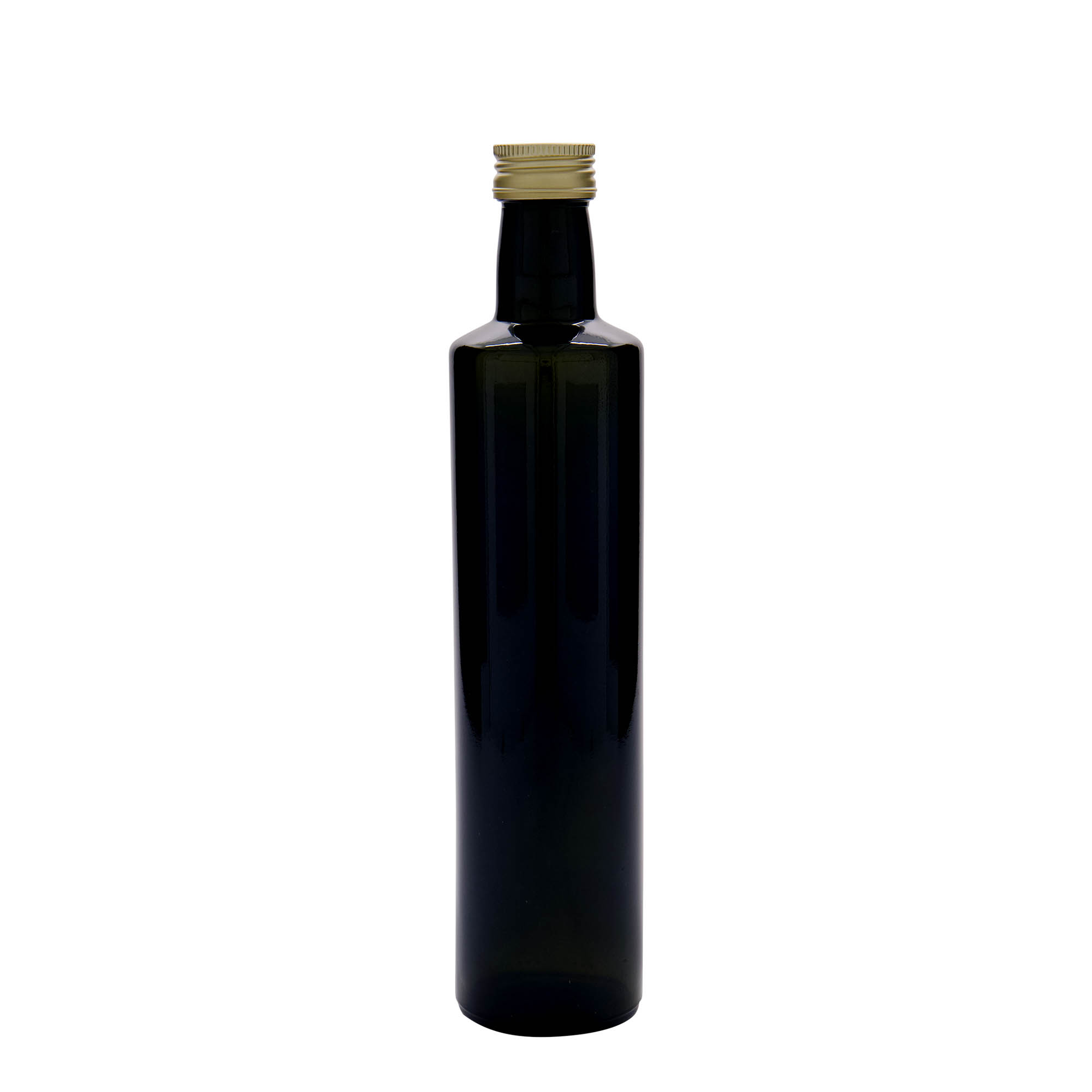 500 ml skleněná láhev 'Dorica', antik zelená, hrdlo: PP 31,5