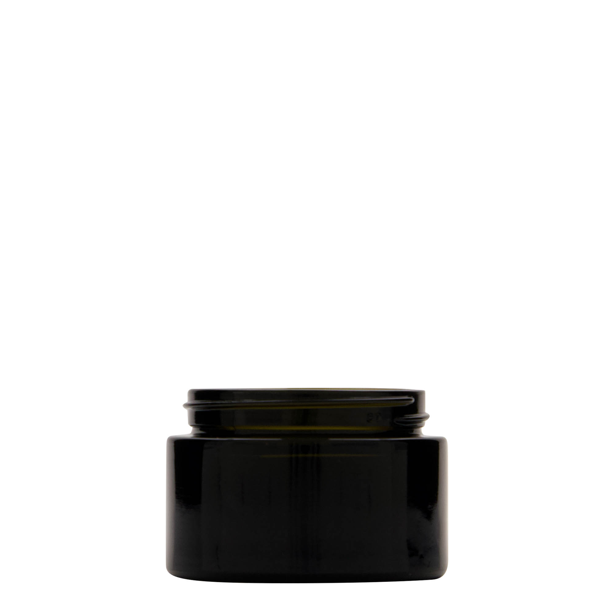 50 ml recyklační kelímek „Floria“, sklo, antik zelená, hrdlo: 58/400