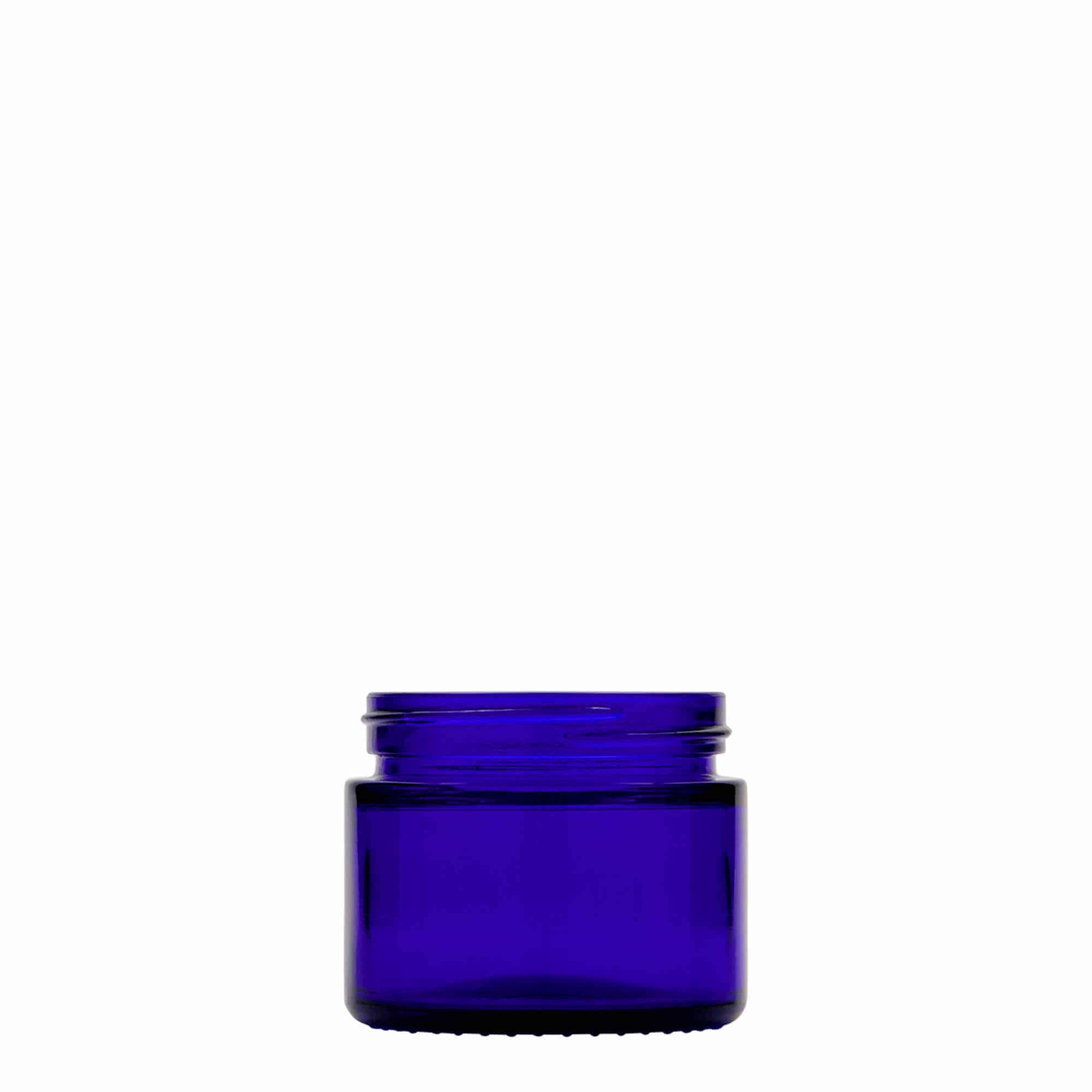 50 ml kelímek 'Blue Edition', sklo, královská modř, hrdlo: šroubovací uzávěr