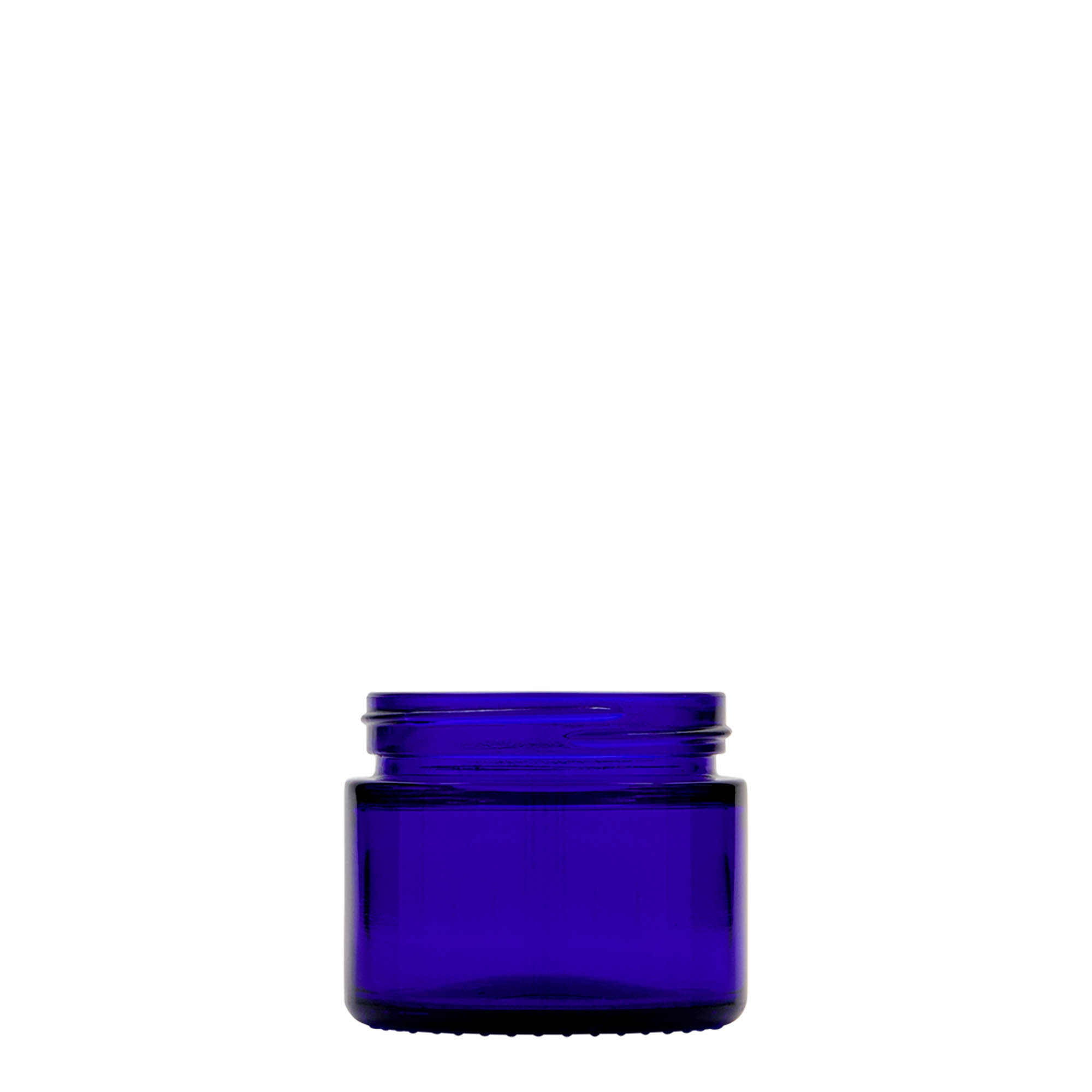 50 ml kelímek 'Blue Edition', sklo, královská modř, hrdlo: šroubovací uzávěr
