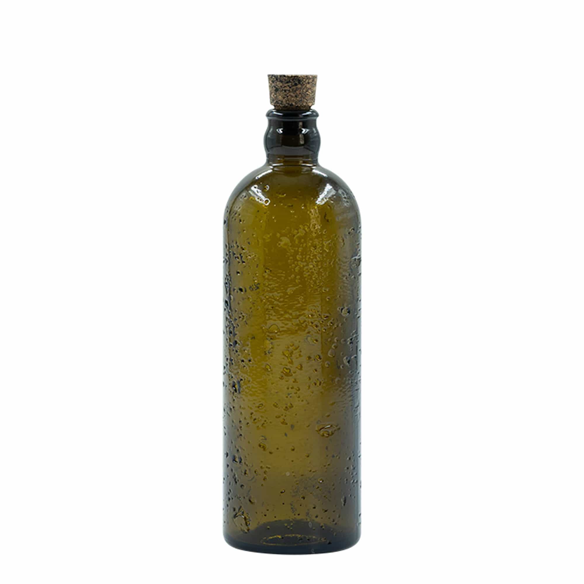 500 ml Wildly Crafted skleněná láhev „Bobber Jr“, hnědá, hrdlo: korek