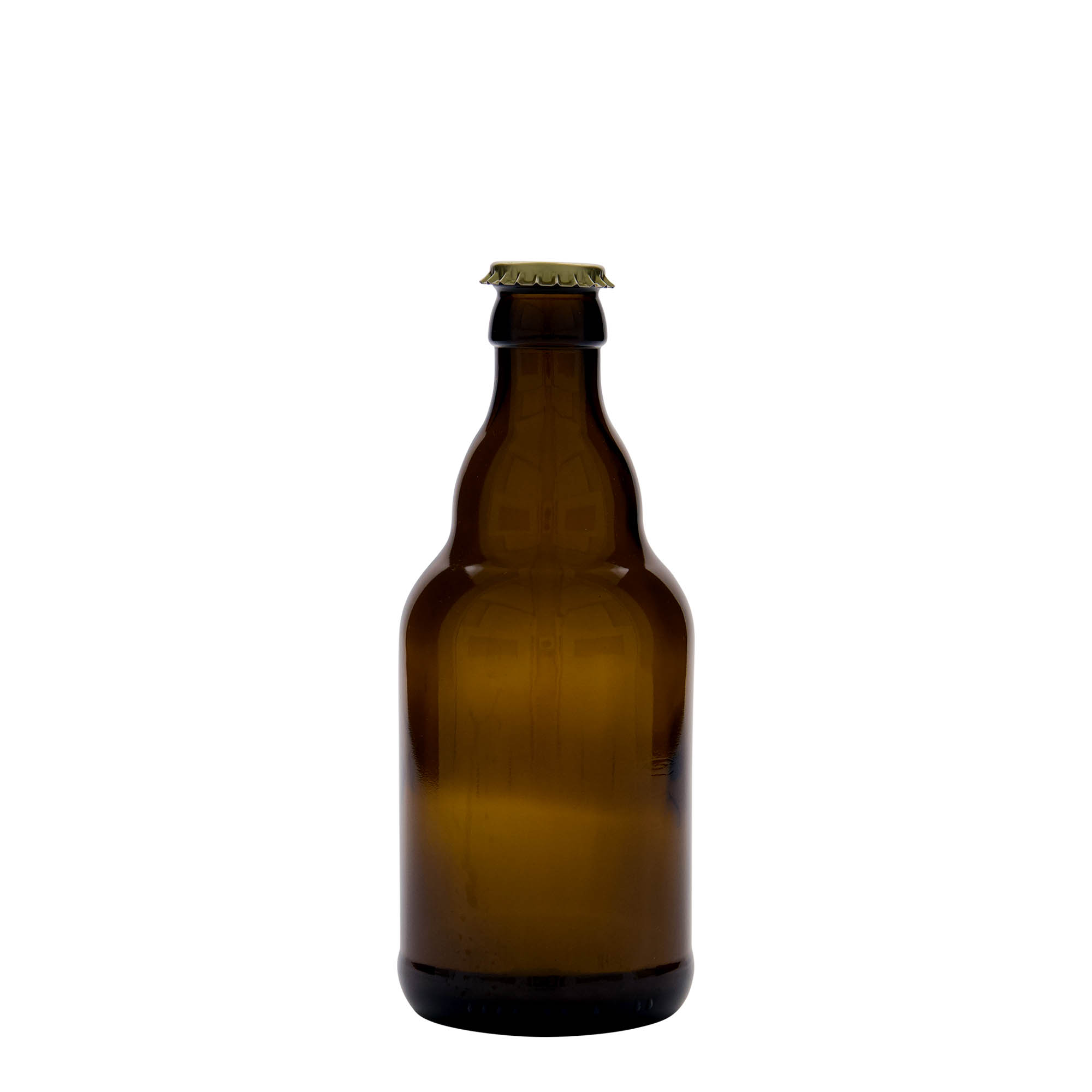 330 ml pivní láhev 'Steinie', sklo, hnědá, uzávěr: korunkový uzávěr