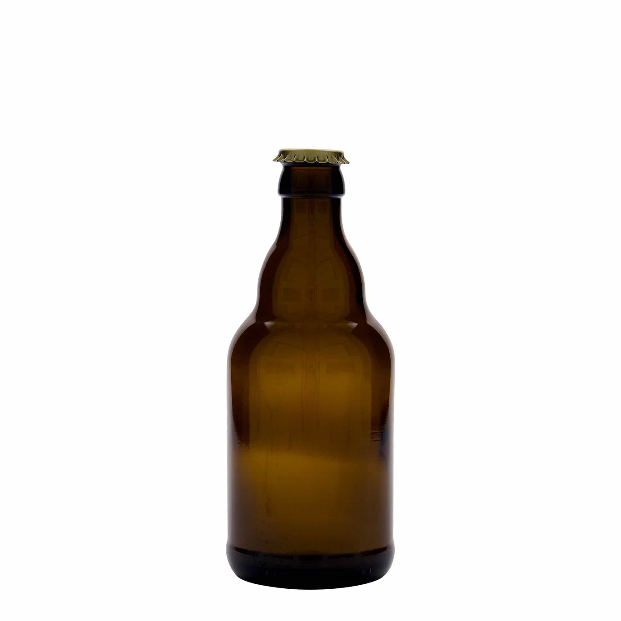 330 ml pivní láhev 'Steinie', sklo, hnědá, uzávěr: korunkový uzávěr