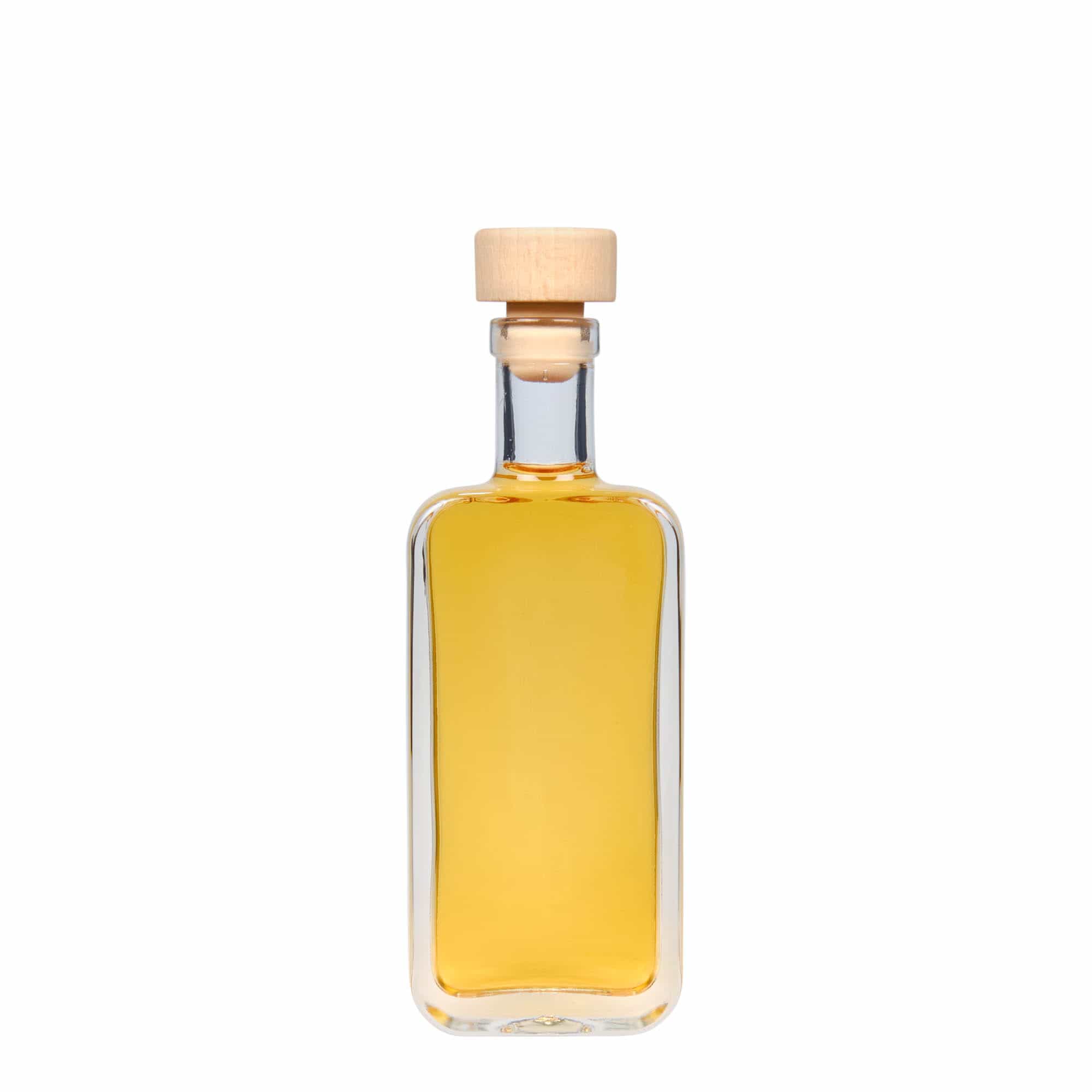 100 ml skleněná lahvička 'Nice', obdélníková, hrdlo: korek
