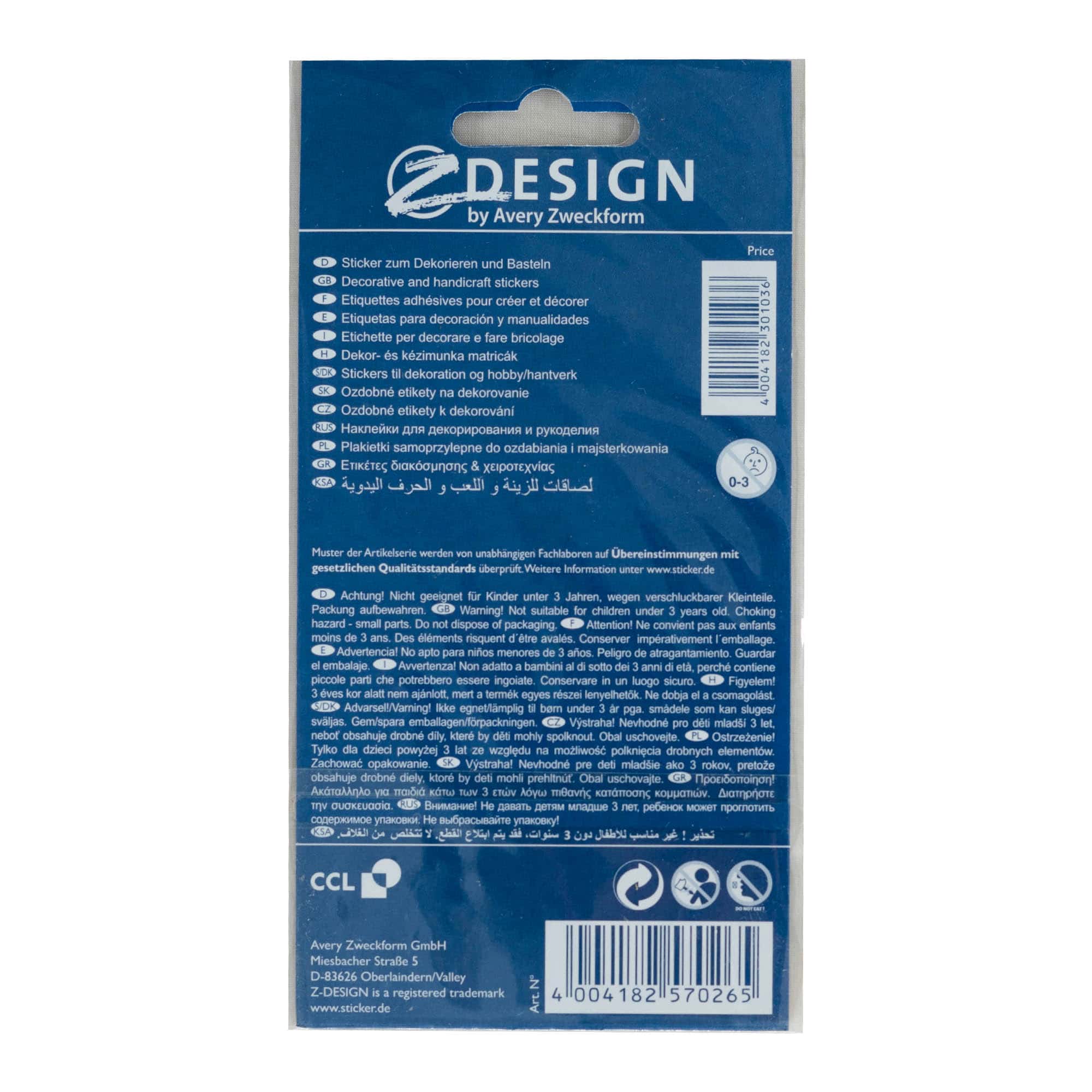 Zweckform samolepky „Všechno nejlepší“, vícebarevné Zweckform samolepky „Všechno nejlepší“, vícebarevné