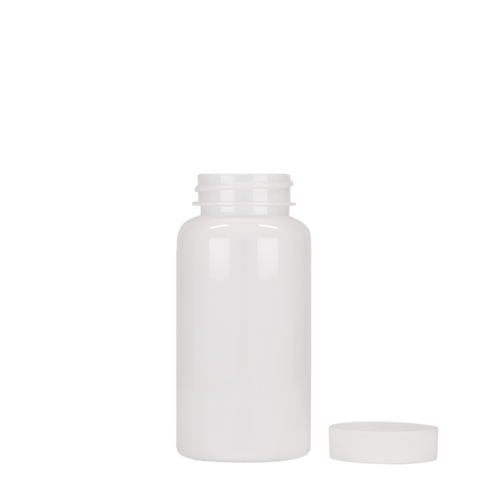 150 ml PET láhev, plast, bílá, hrdlo: 38/400 150 ml PET láhev, plast, bílá, hrdlo: 38/400