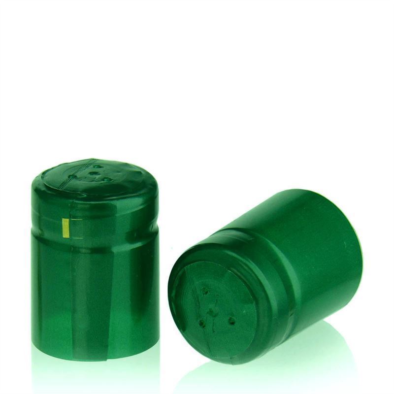 Smršťovací kapsle 32x41, plast PVC, smaragdově zelená
