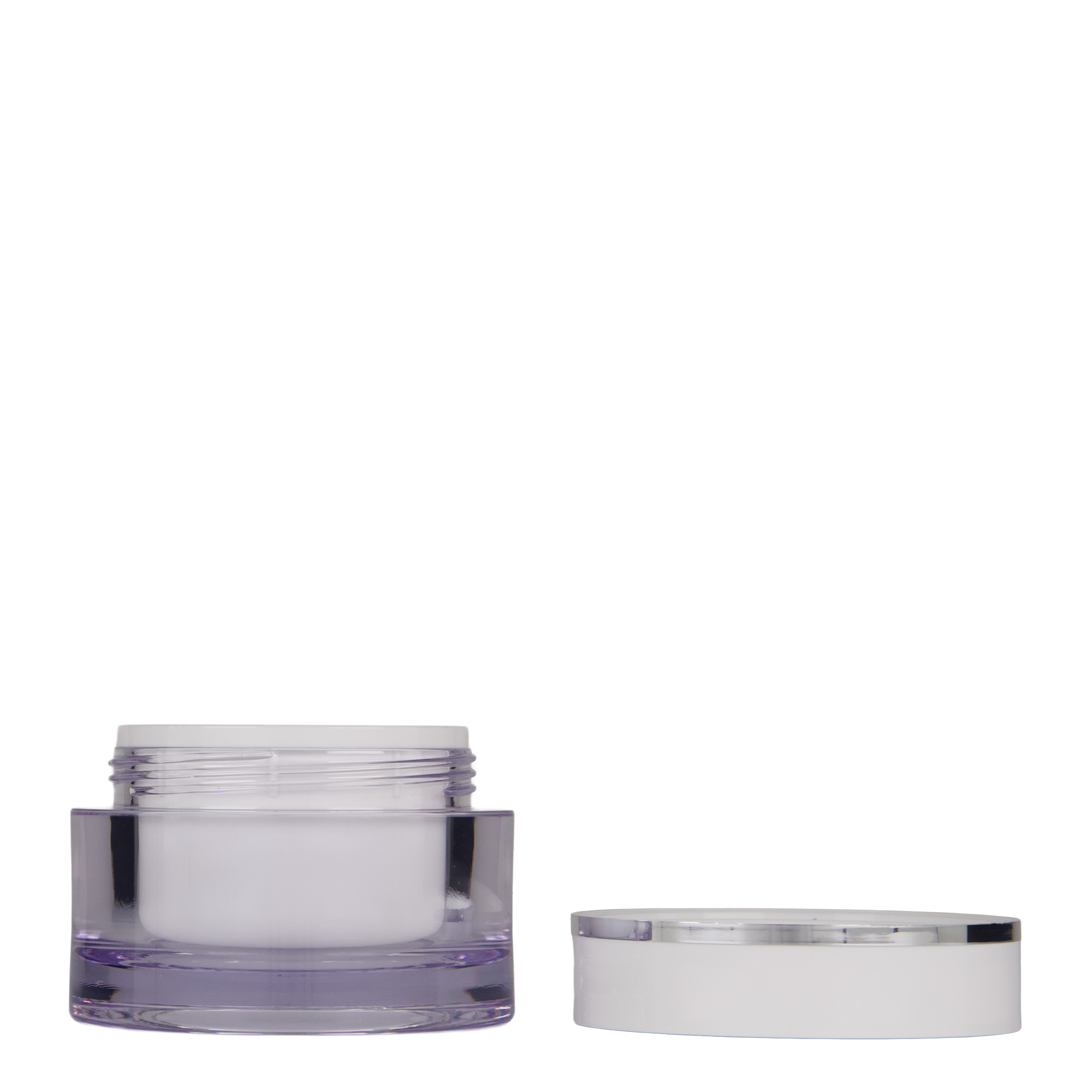 50 ml kelímek, SAN-plast, bílý, hrdlo: závitové uzávěr 50 ml kelímek, SAN-plast, bílý, hrdlo: závitové uzávěr