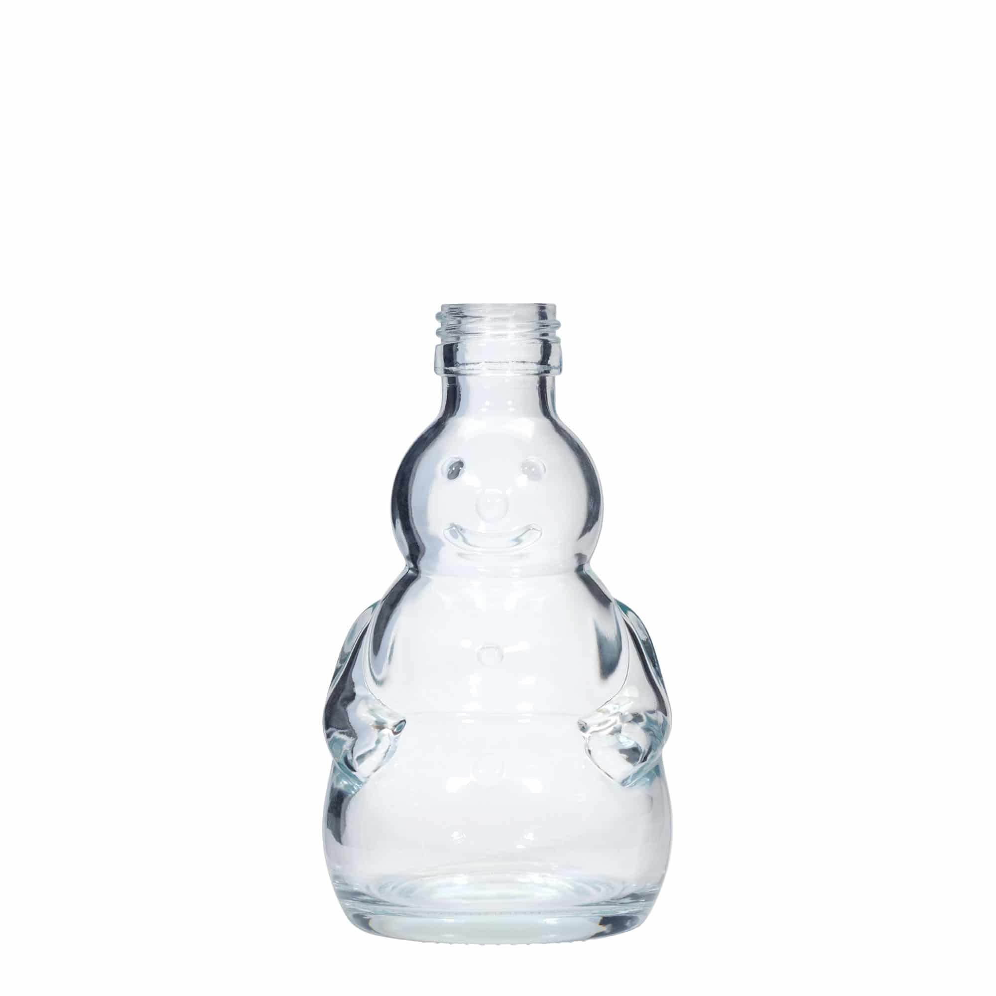 200 ml skleněná láhev 'Sněhulák', hrdlo: PP 28 200 ml skleněná láhev 'Sněhulák', hrdlo: PP 28
