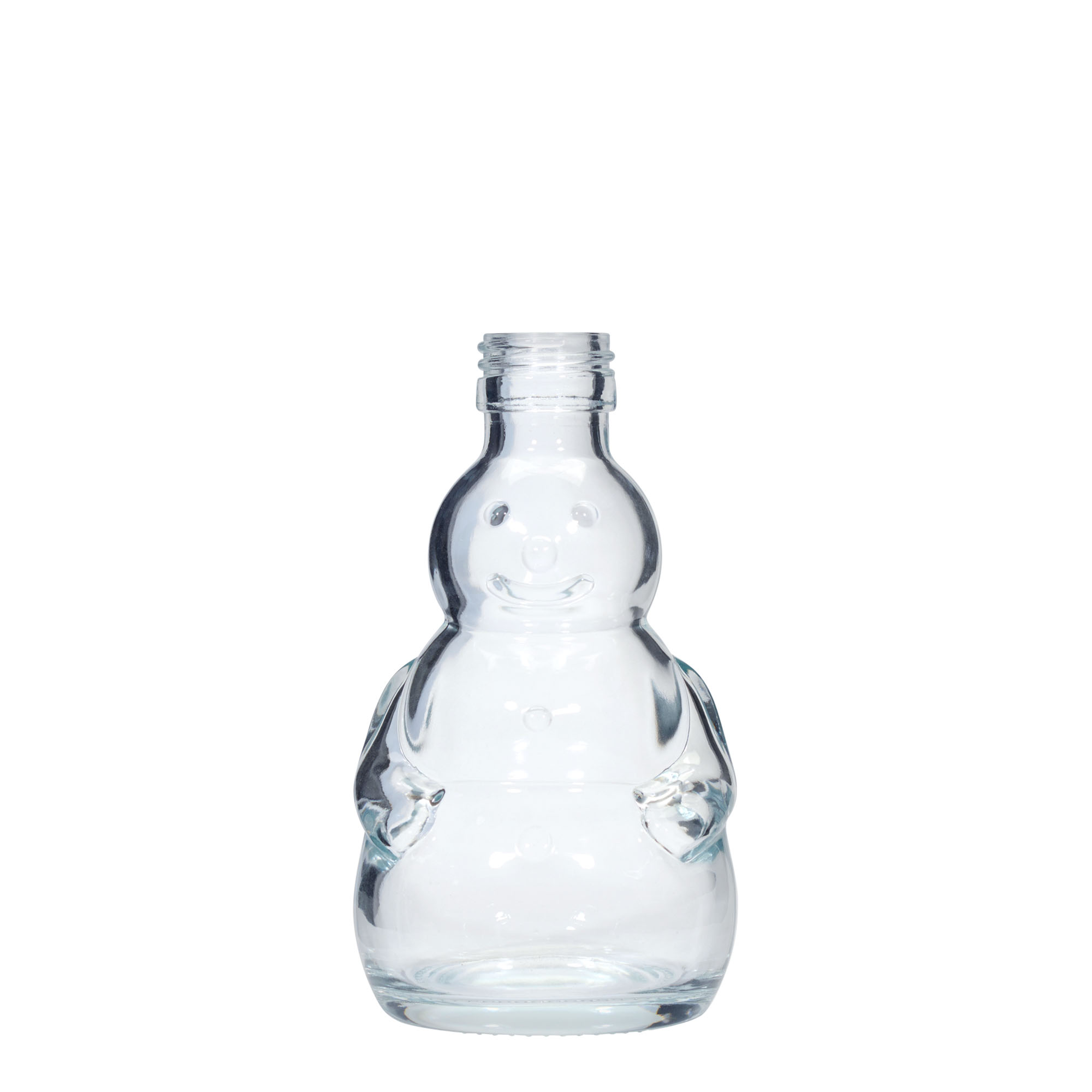 200 ml skleněná láhev 'Sněhulák', hrdlo: PP 28