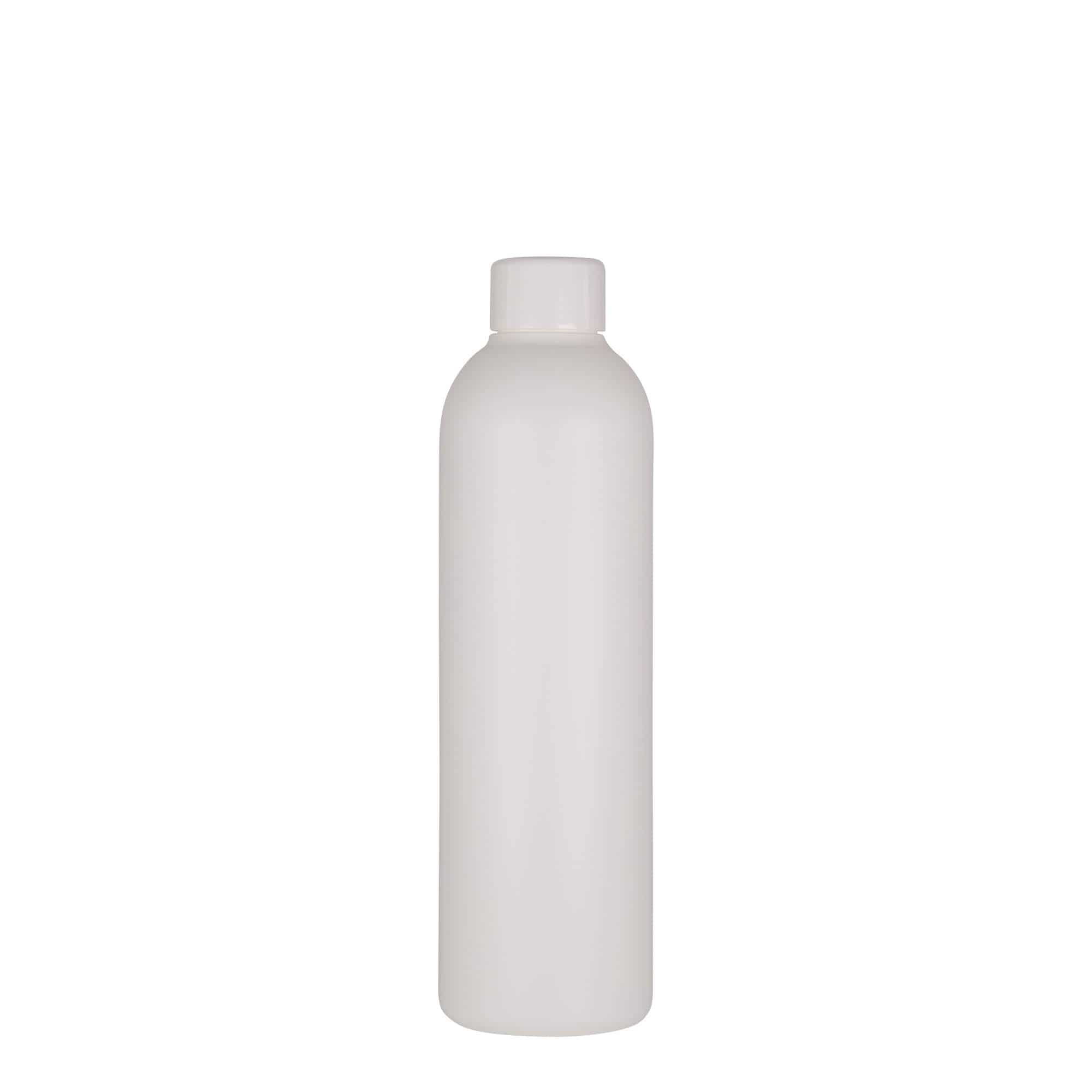 Plastová lahev 250 ml 'Tuffy', HDPE, bílá, ústí: GPI 24/410