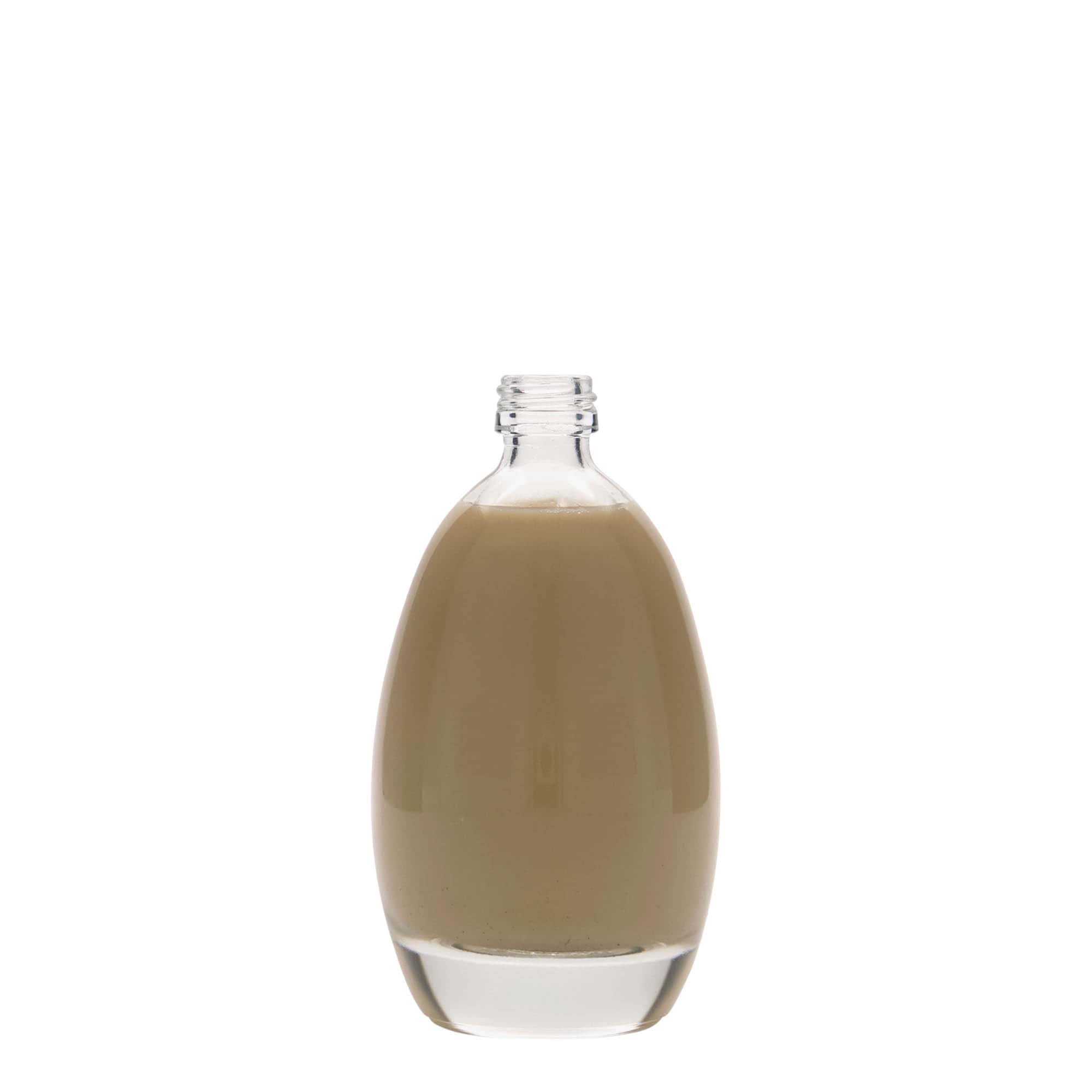 100 ml skleněná lahvička „Vejce“, hrdlo: PP 18