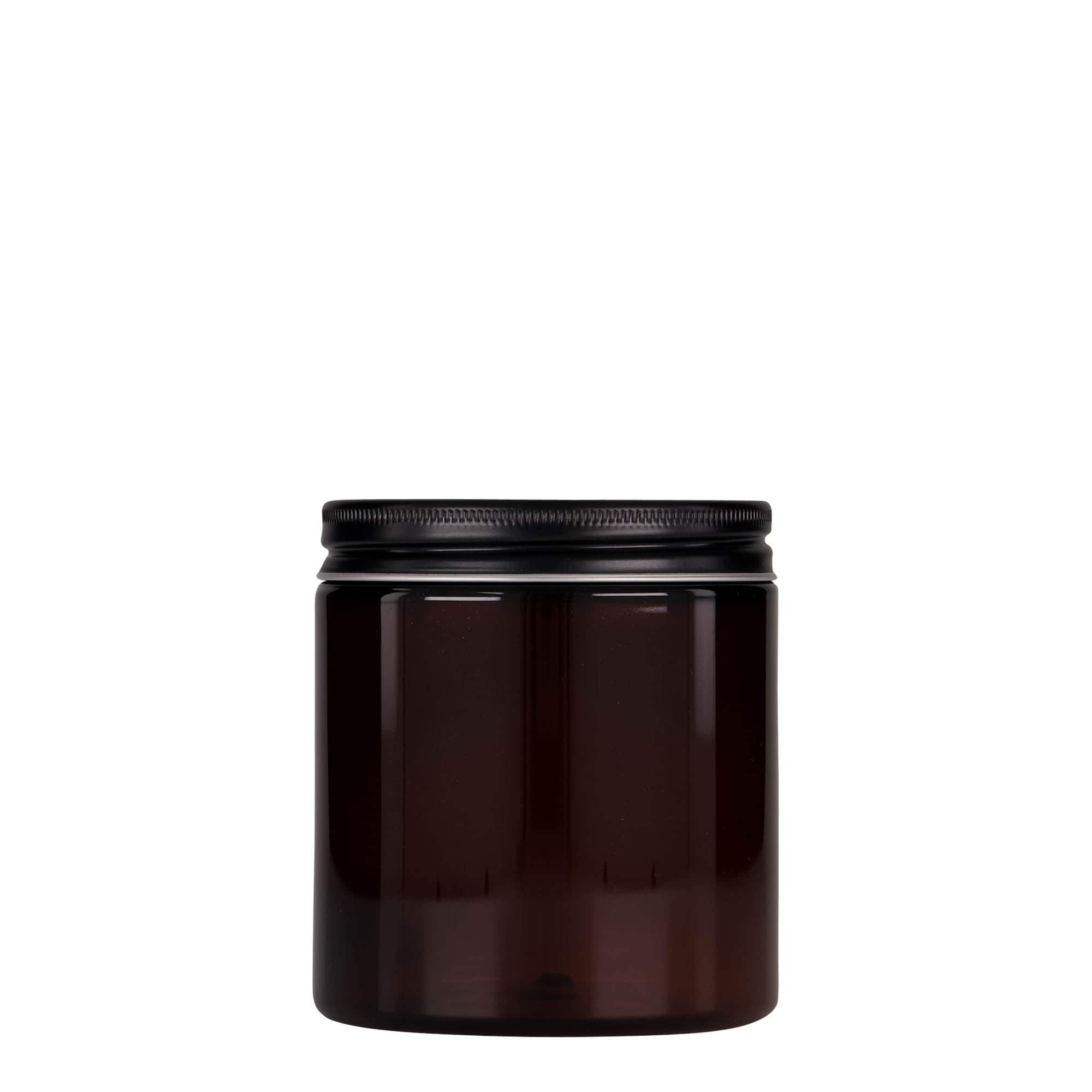 250 ml PET dóza 'Isabella', hnědá, hrdlo: 70/400